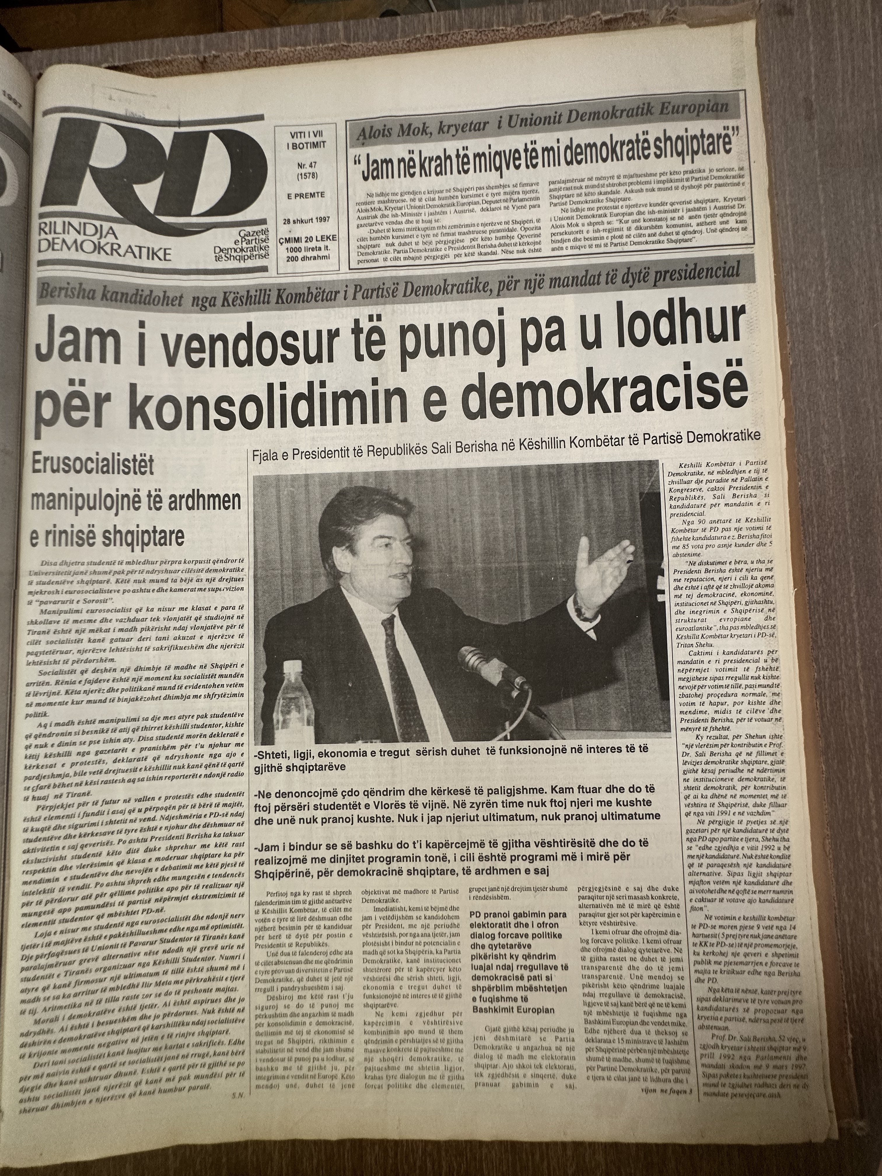 Rilindja Demokratike 1997-02-28