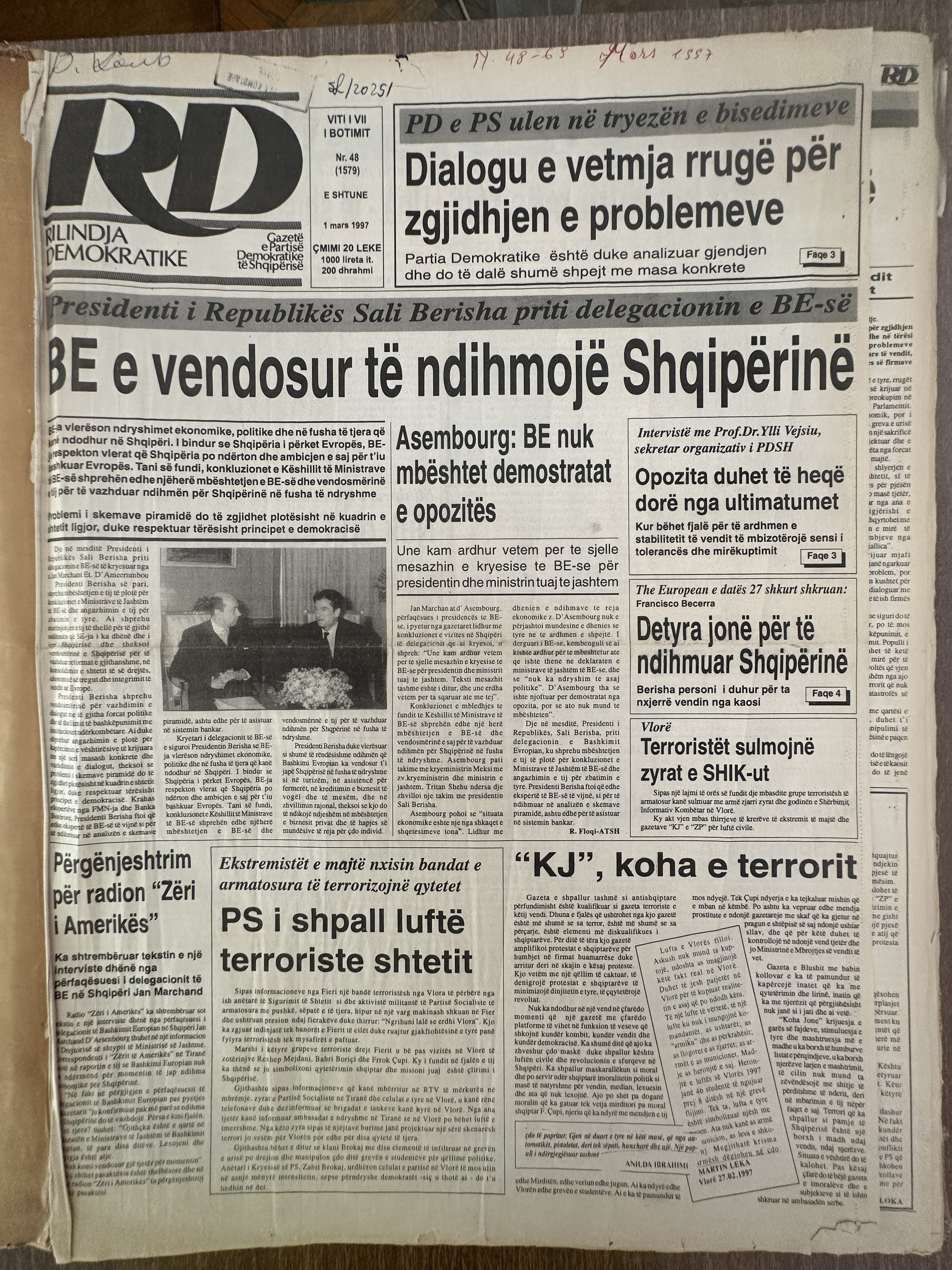Rilindja Demokratike 1997-03-01