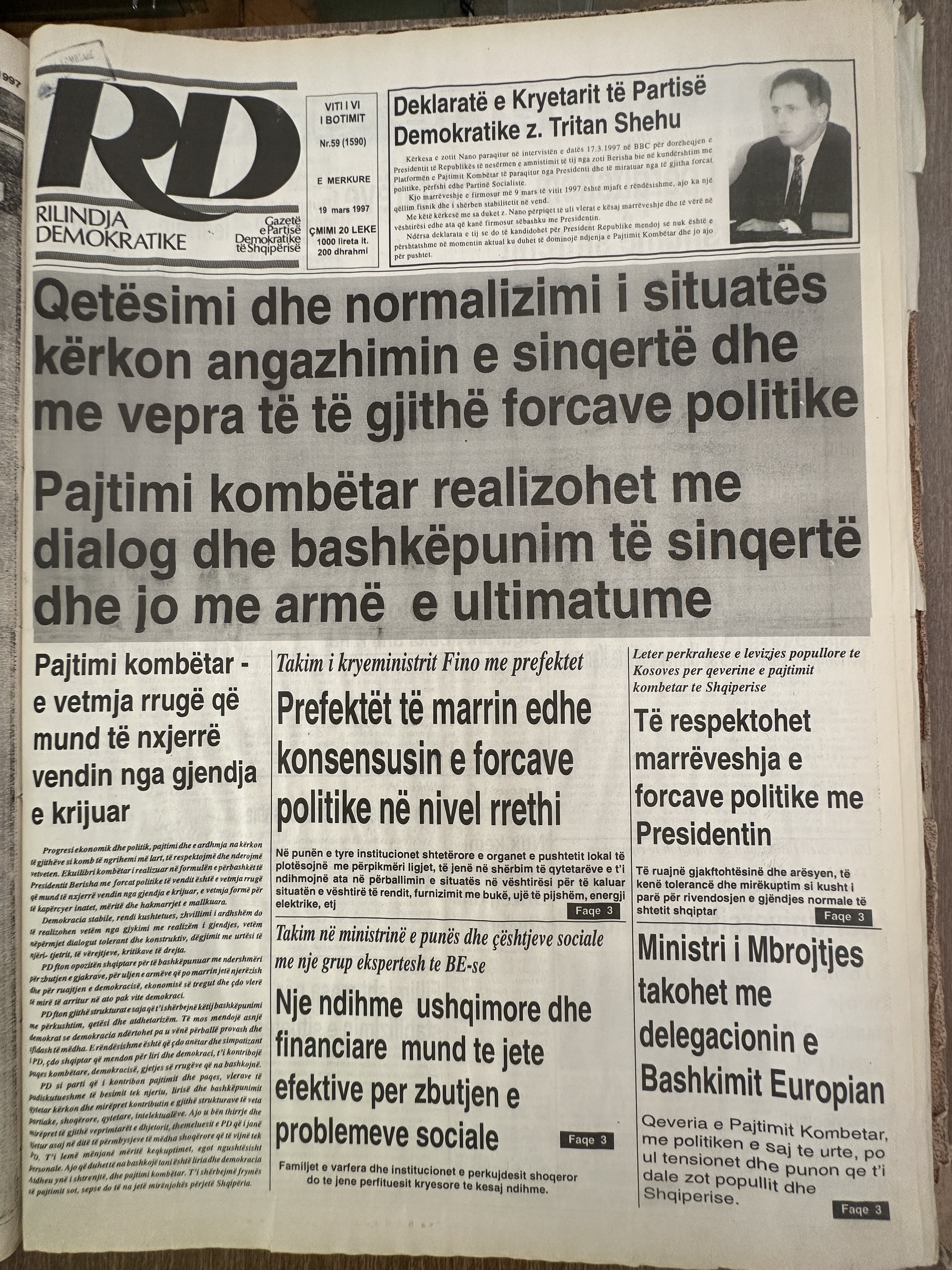Rilindja Demokratike 1997-03-19