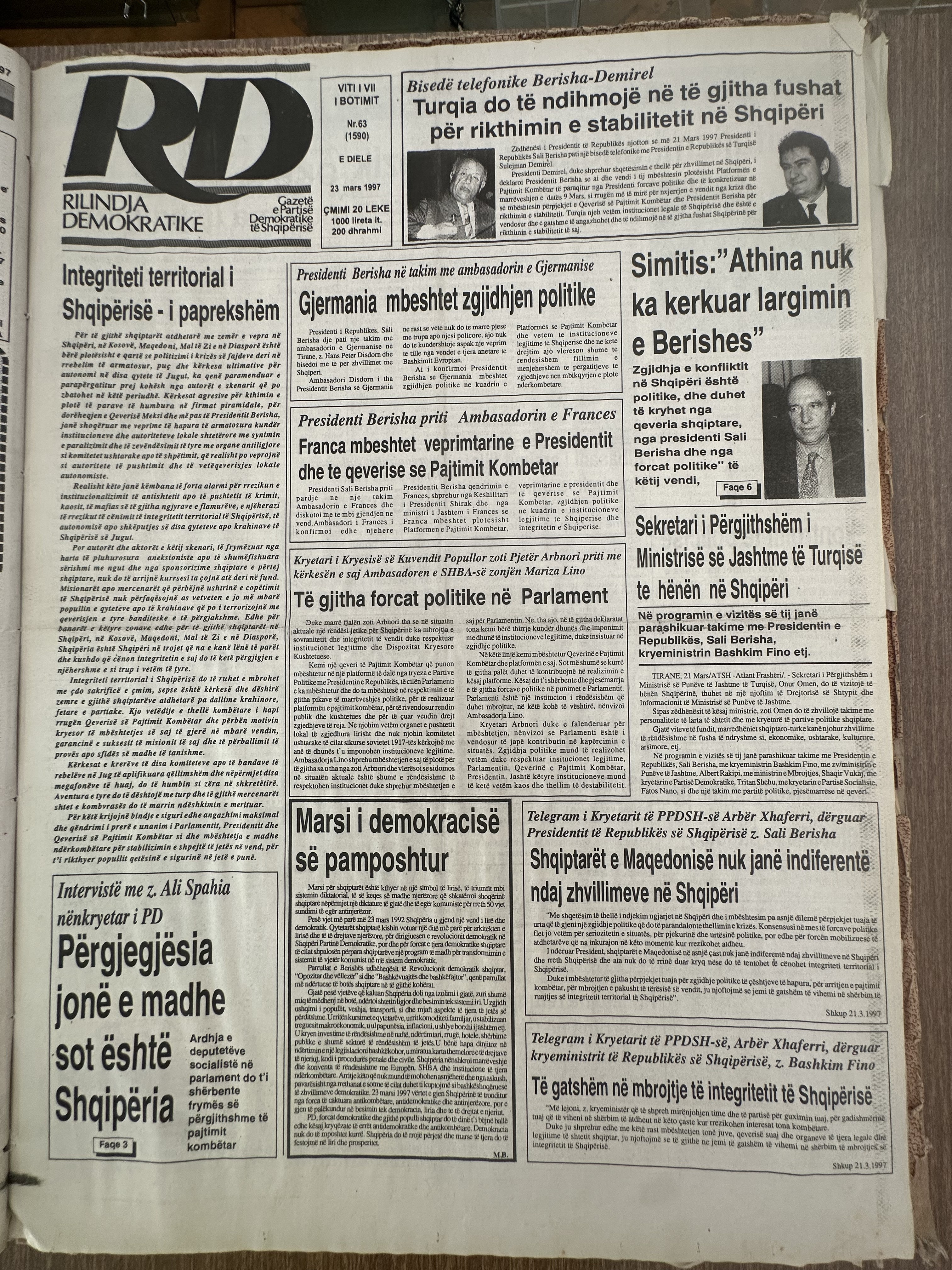 Rilindja Demokratike 1997-03-23