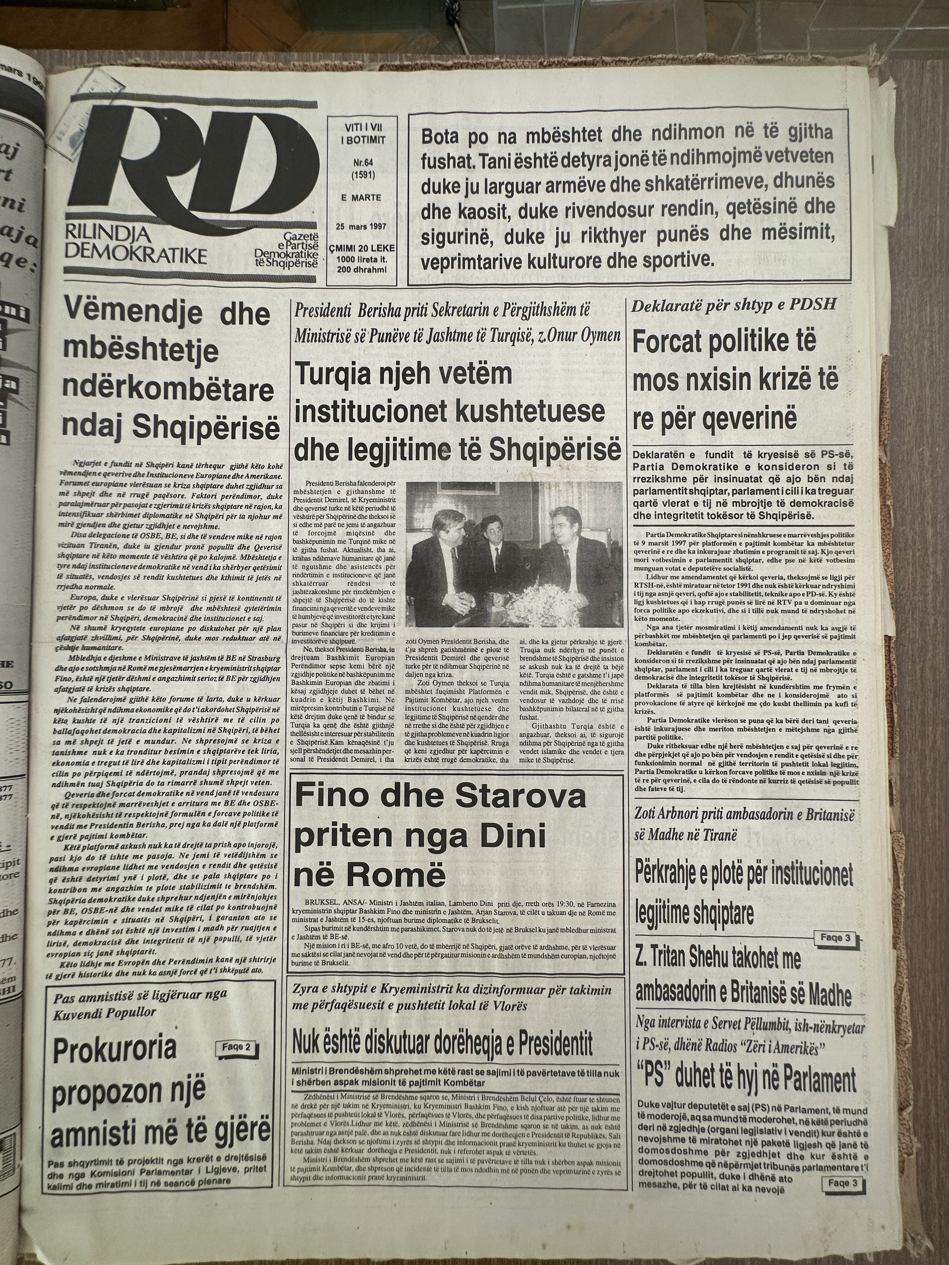Rilindja Demokratike 1997-03-25