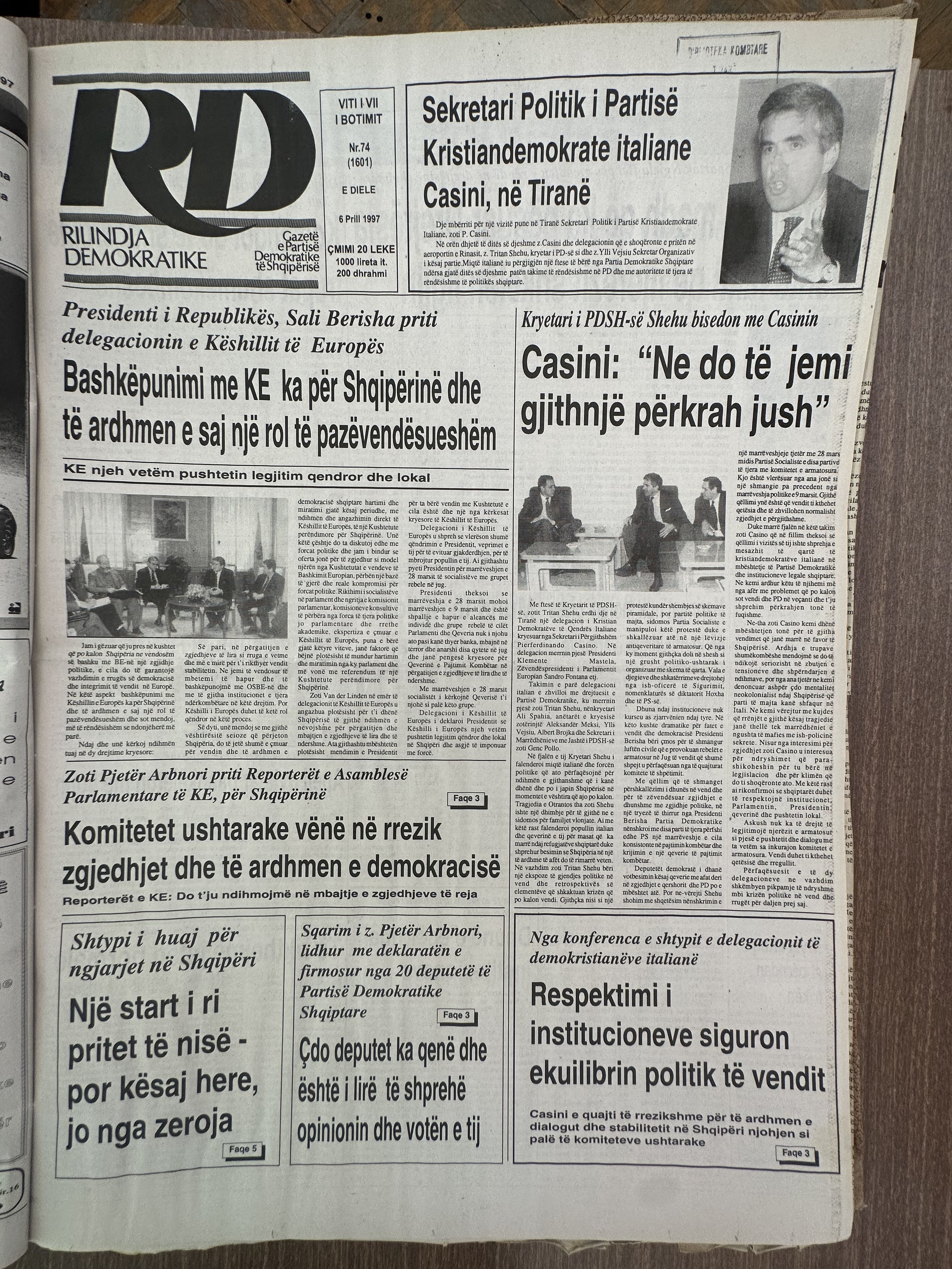 Rilindja Demokratike 1997-04-06