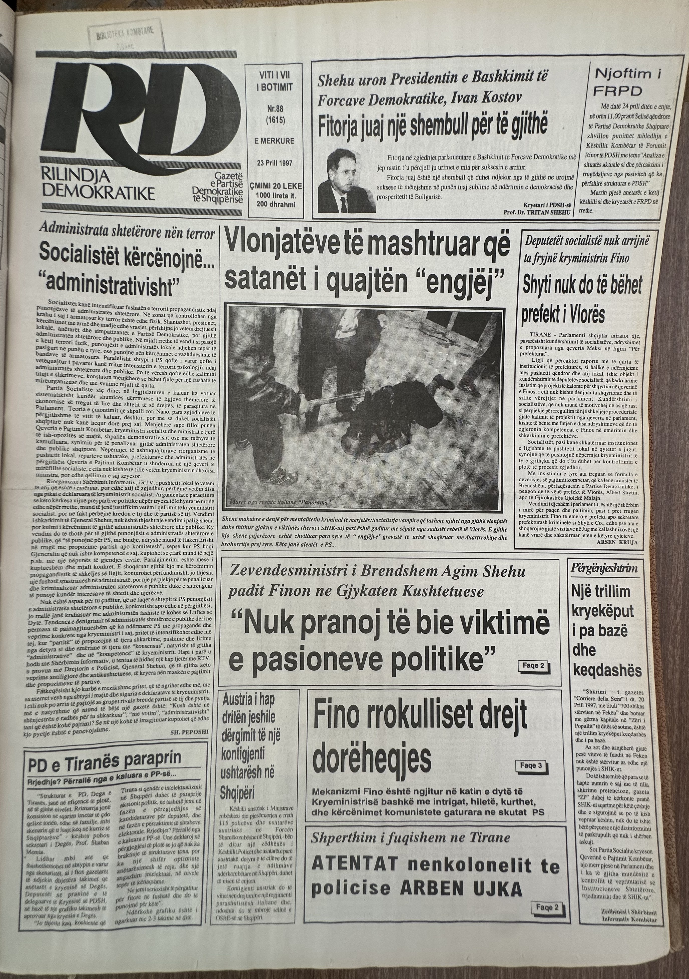 Rilindja Demokratike 1997-04-23