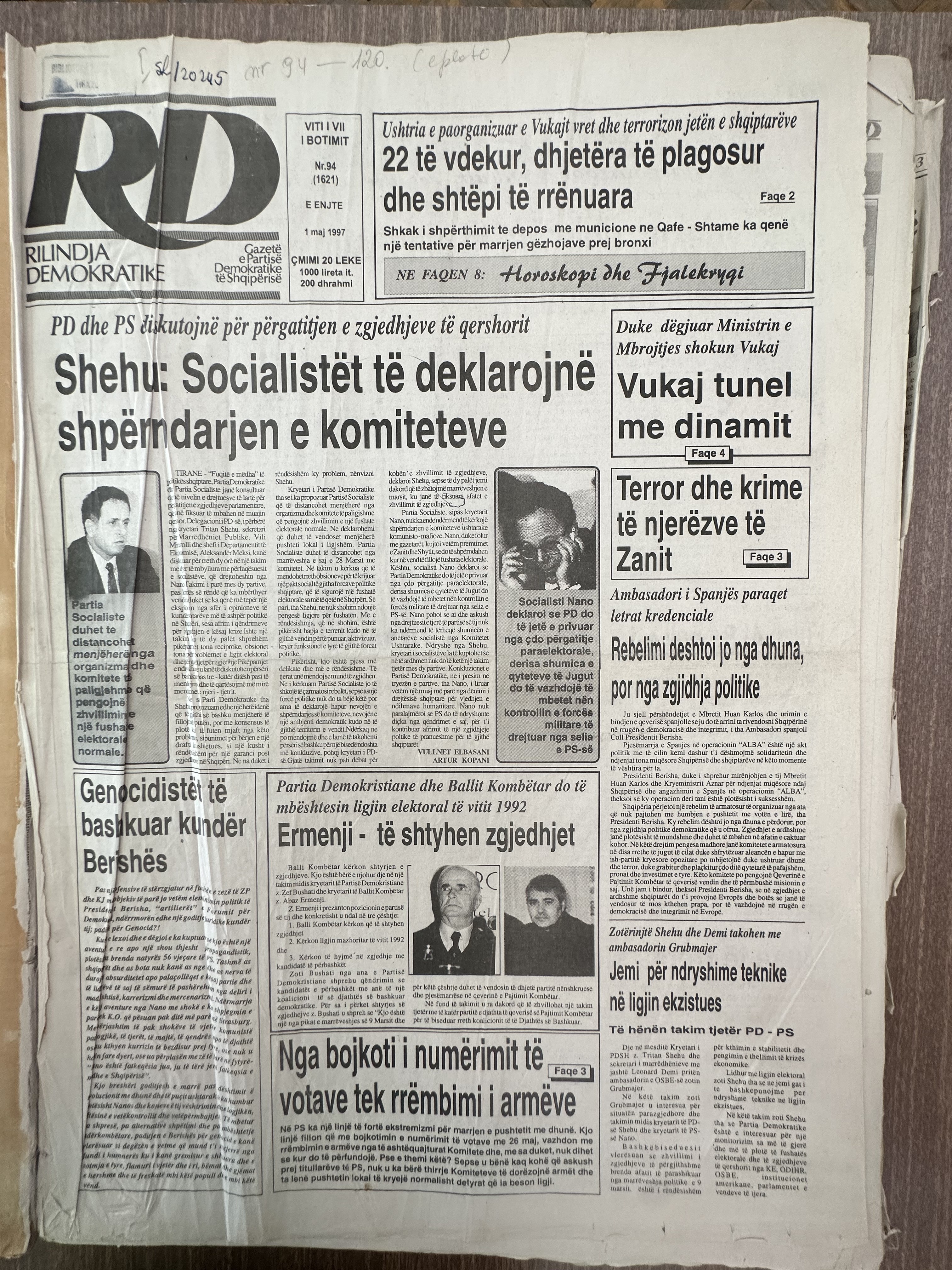 Rilindja Demokratike 1997-05-01