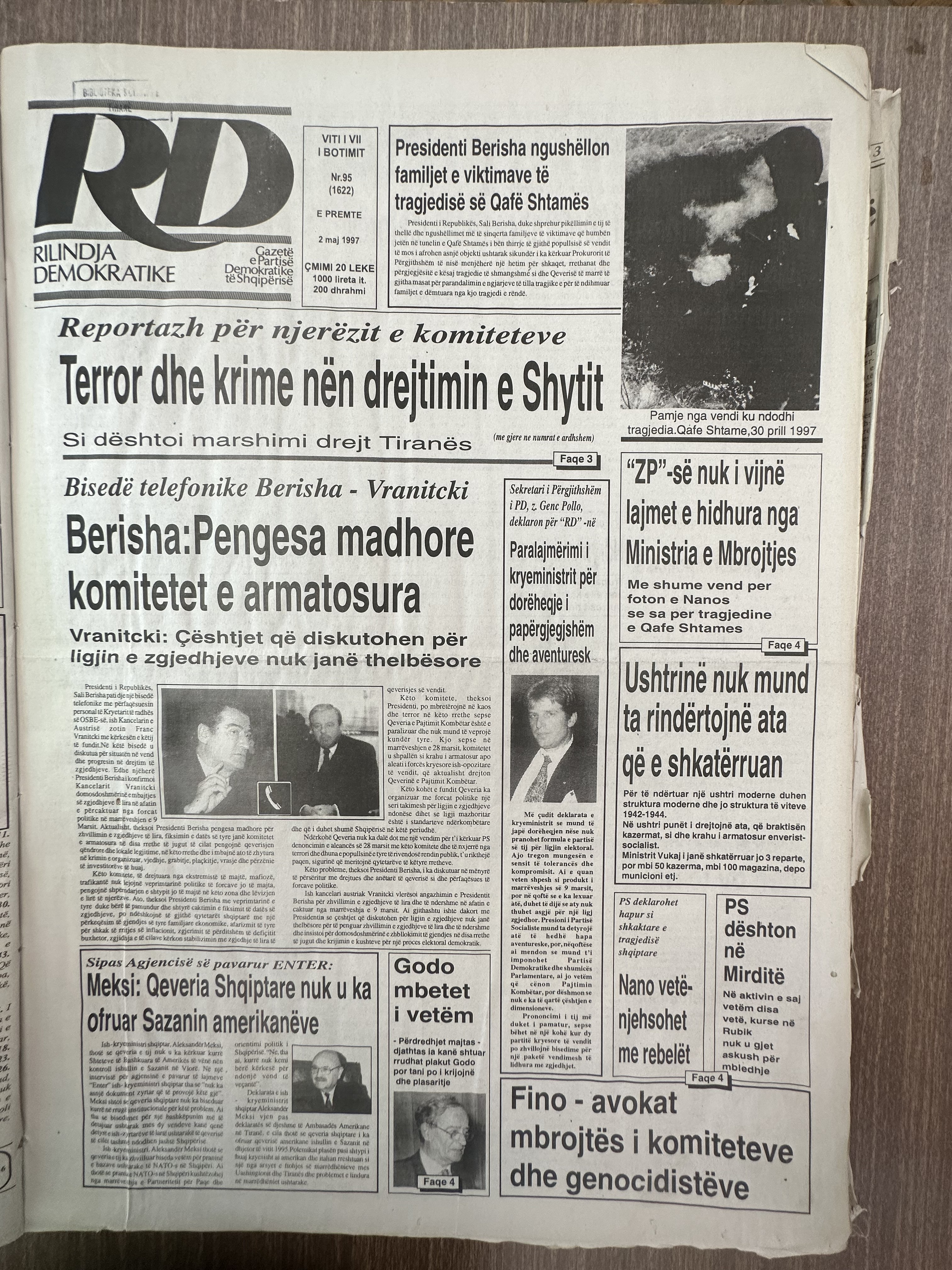 Rilindja Demokratike 1997-05-02