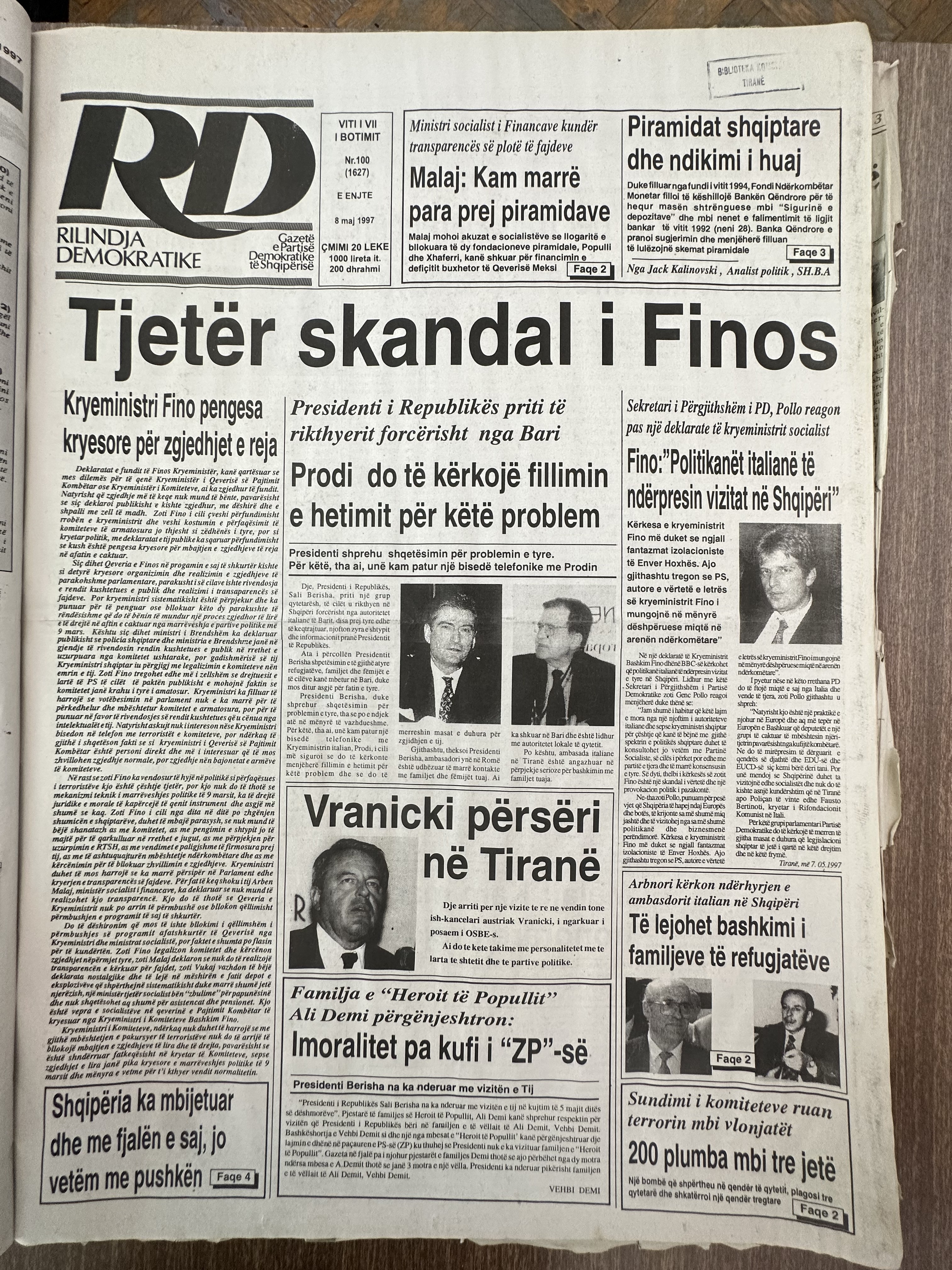 Rilindja Demokratike 1997-05-08