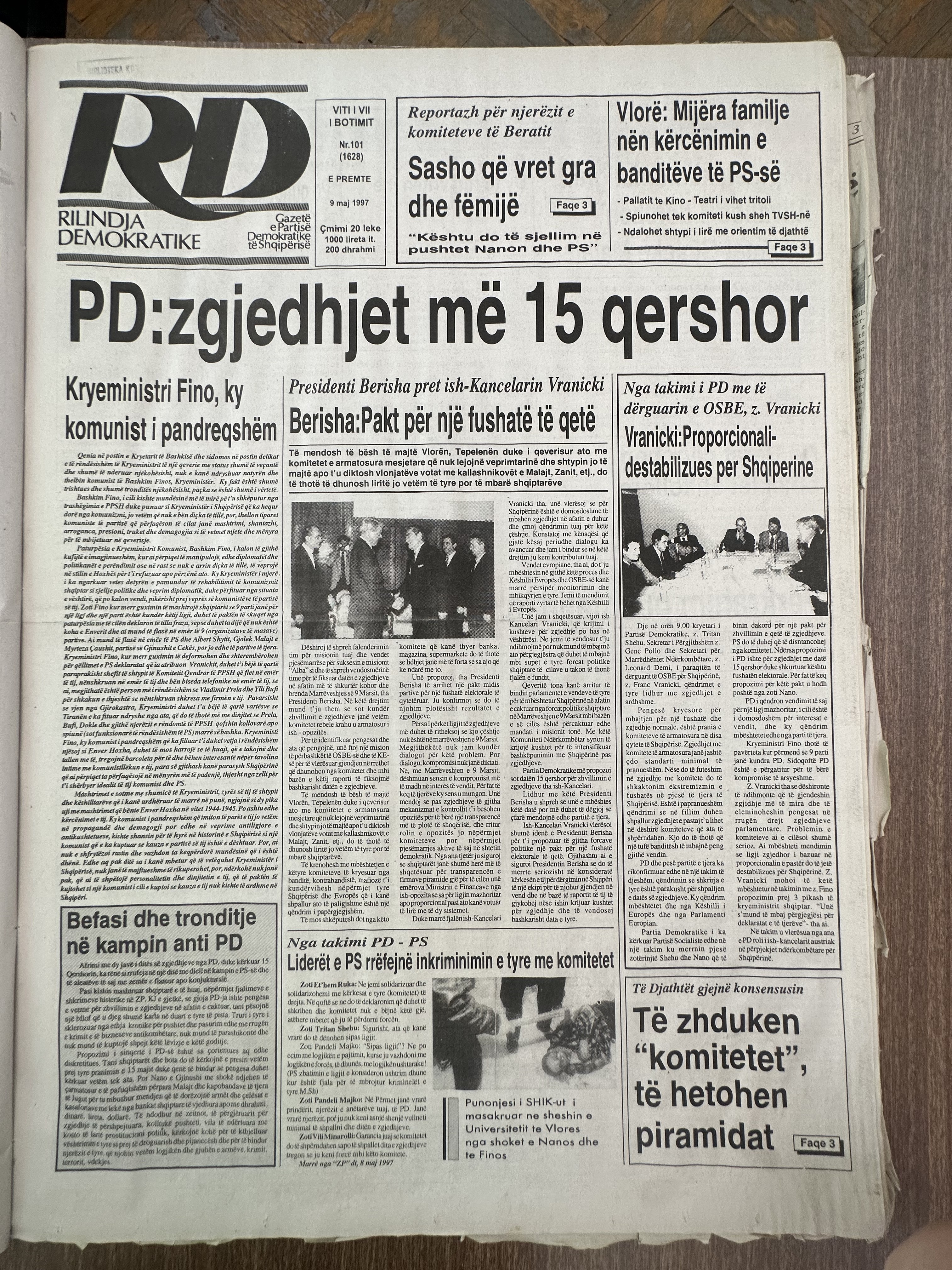 Rilindja Demokratike 1997-05-09