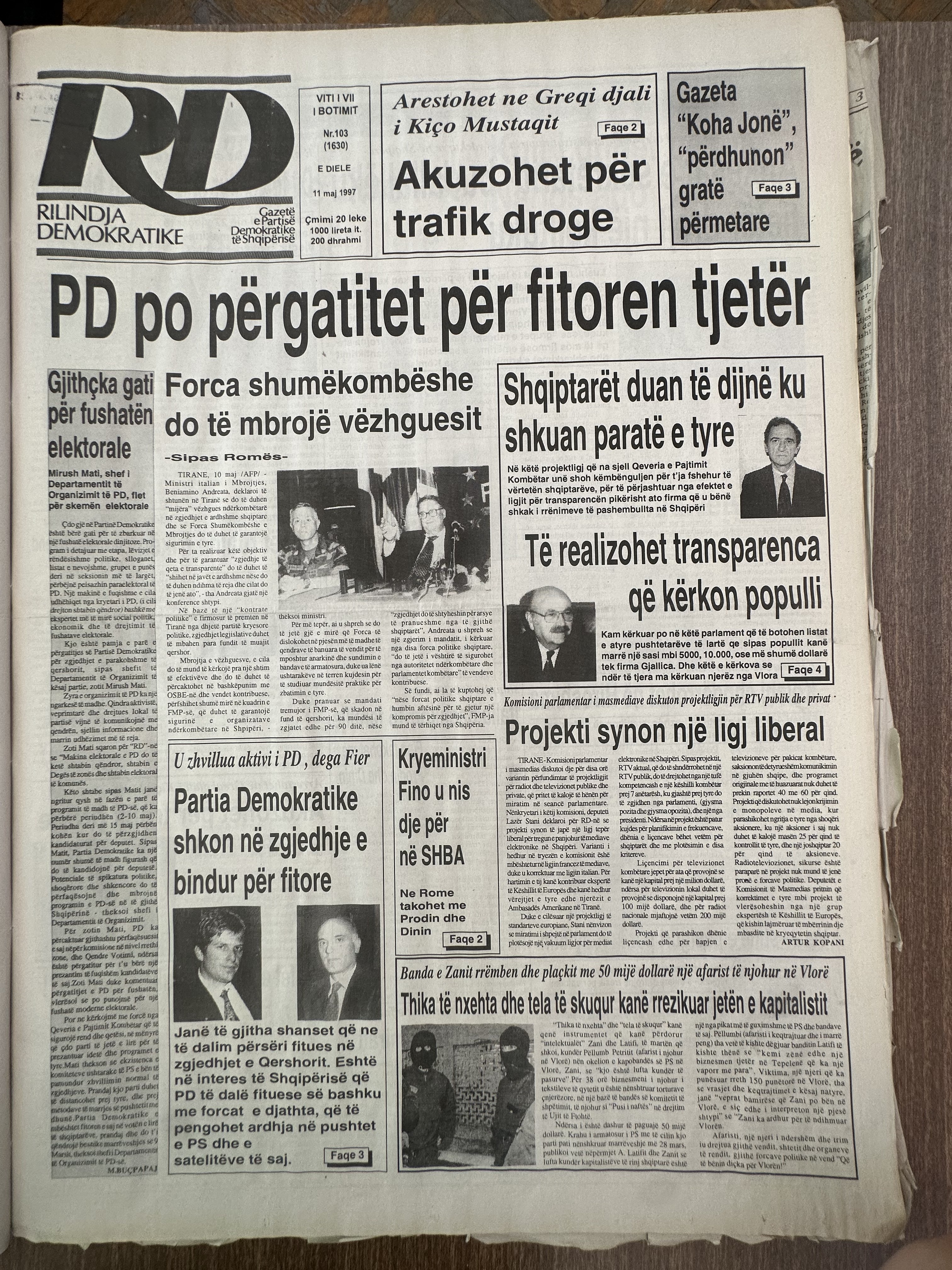 Rilindja Demokratike 1997-05-11
