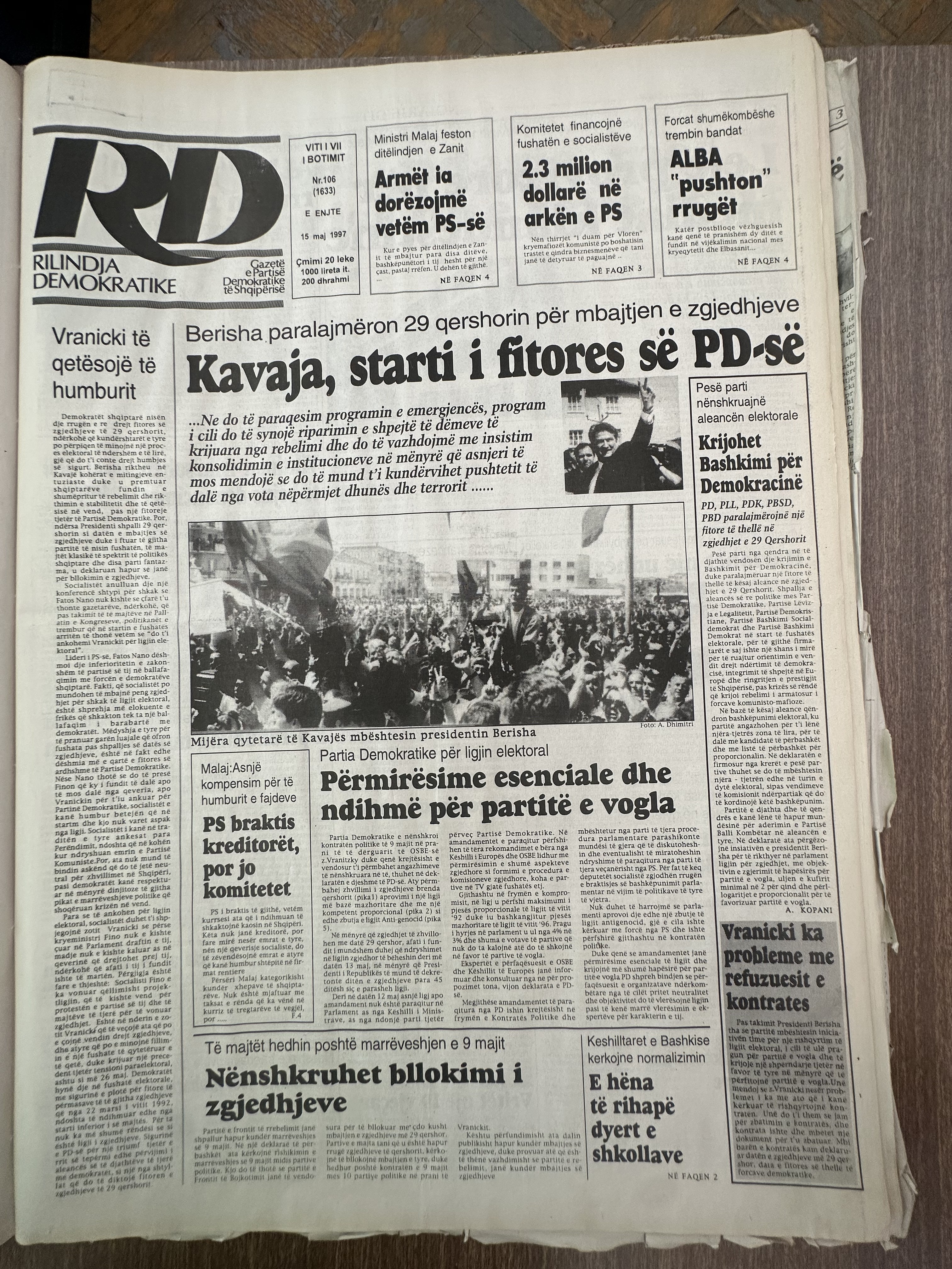 Rilindja Demokratike 1997-05-15