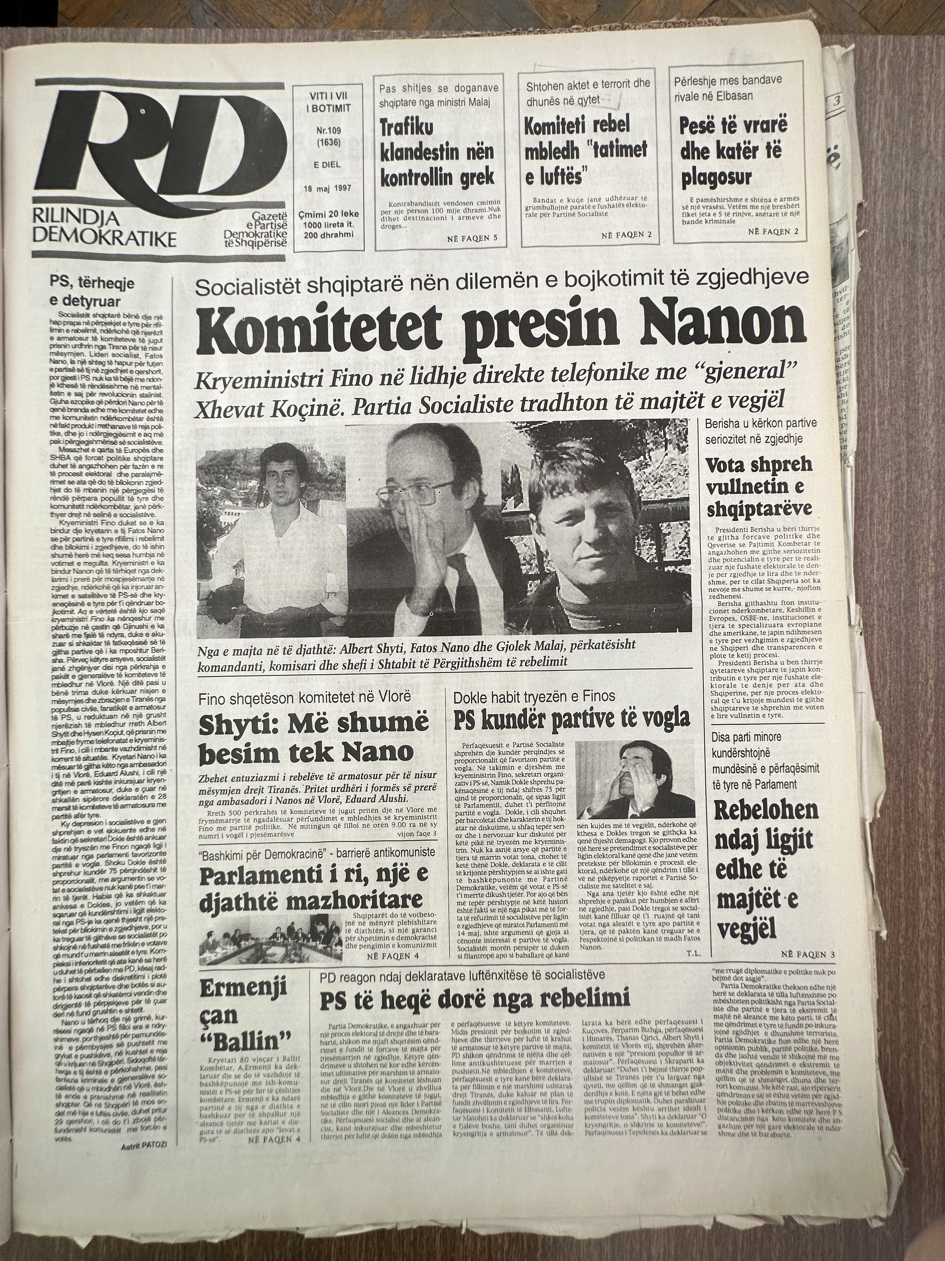 Rilindja Demokratike 1997-05-18