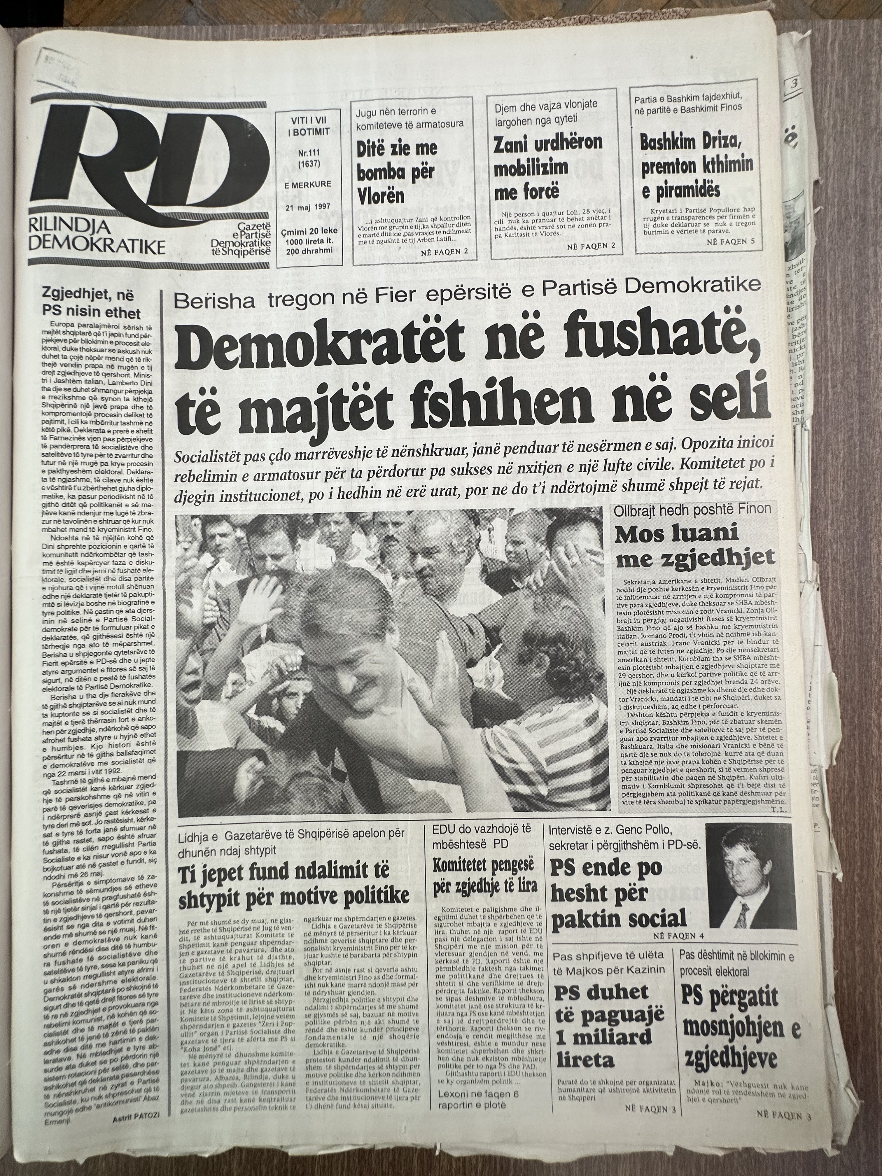 Rilindja Demokratike 1997-05-21