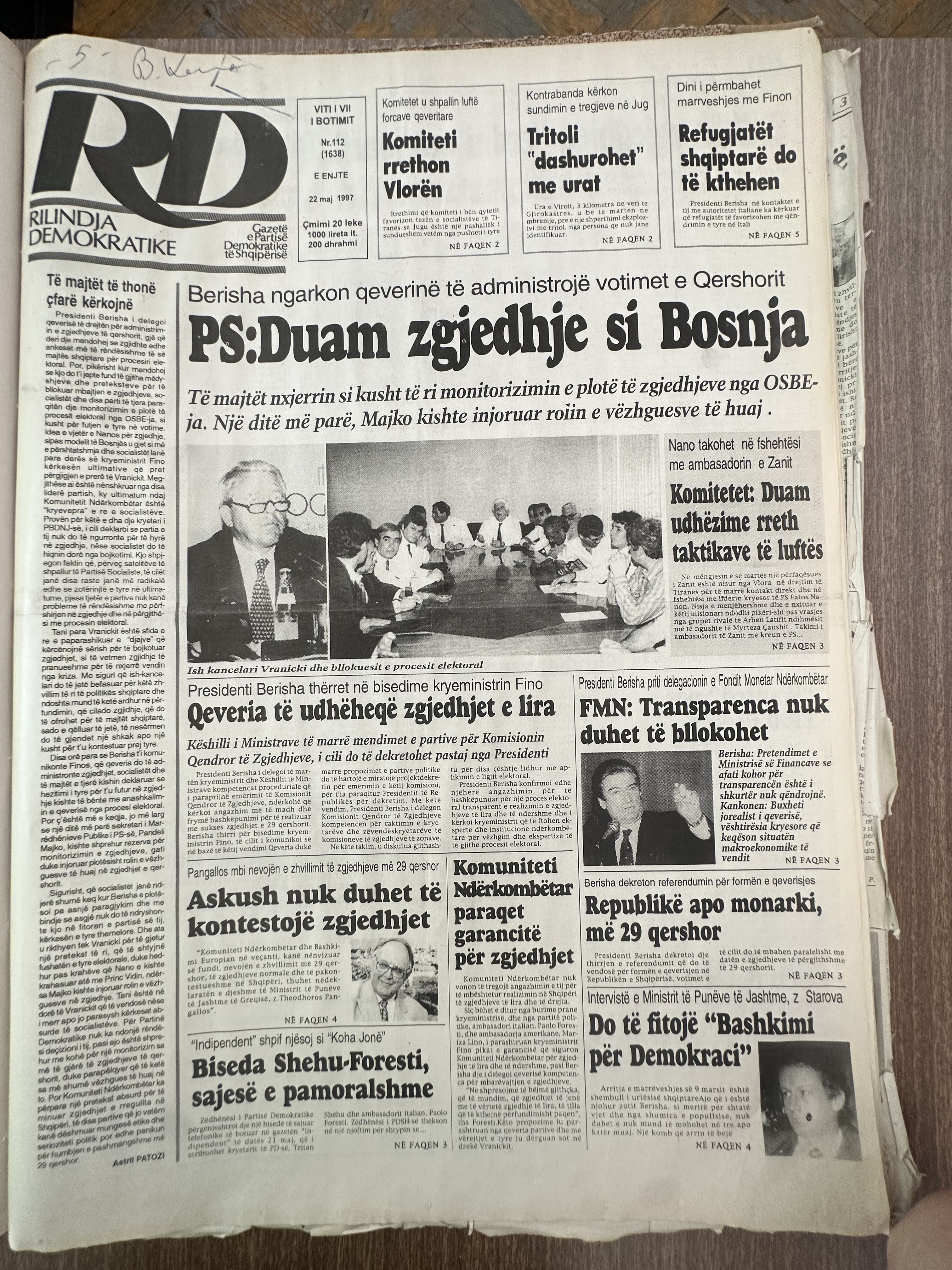 Rilindja Demokratike 1997-05-22