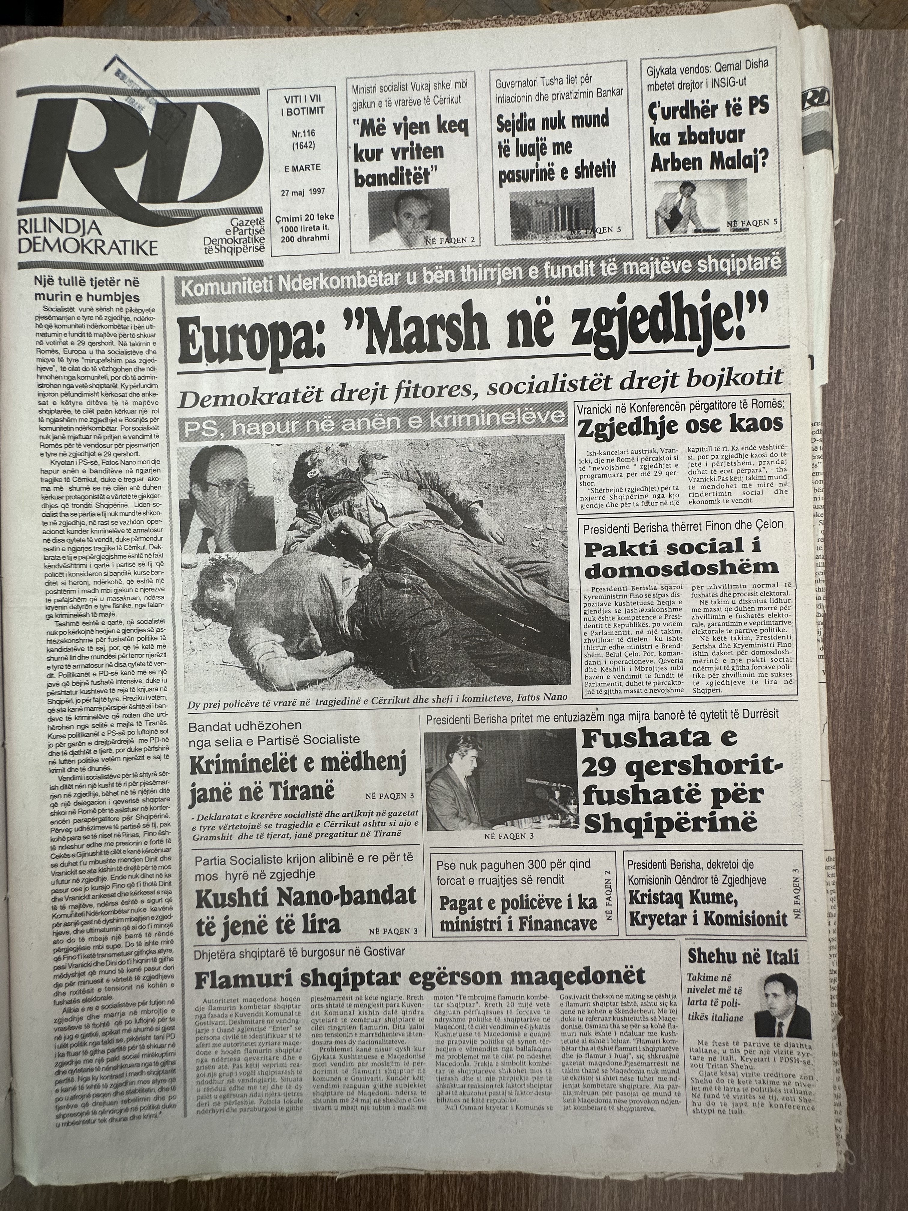 Rilindja Demokratike 1997-05-27