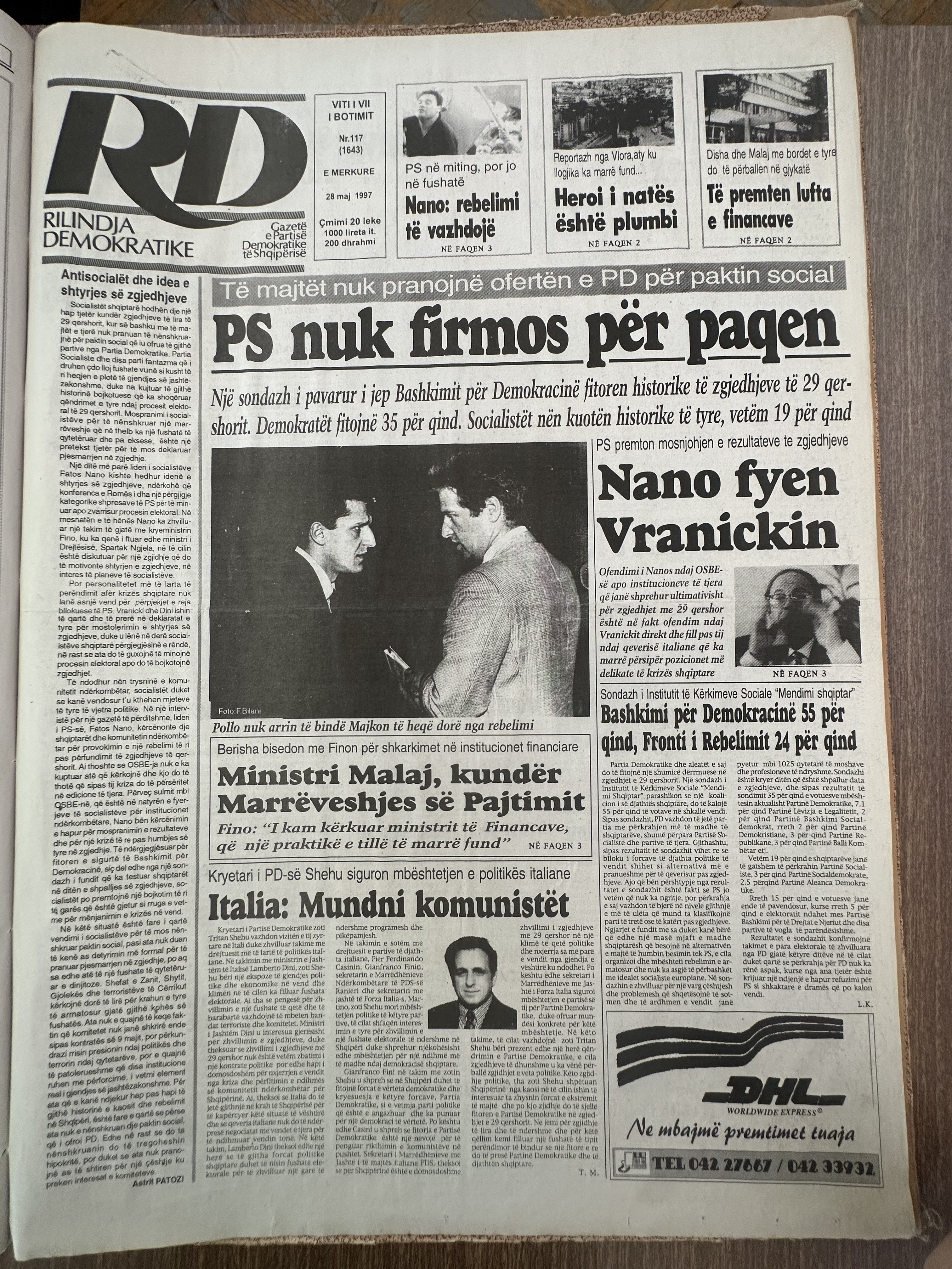 Rilindja Demokratike 1997-05-28