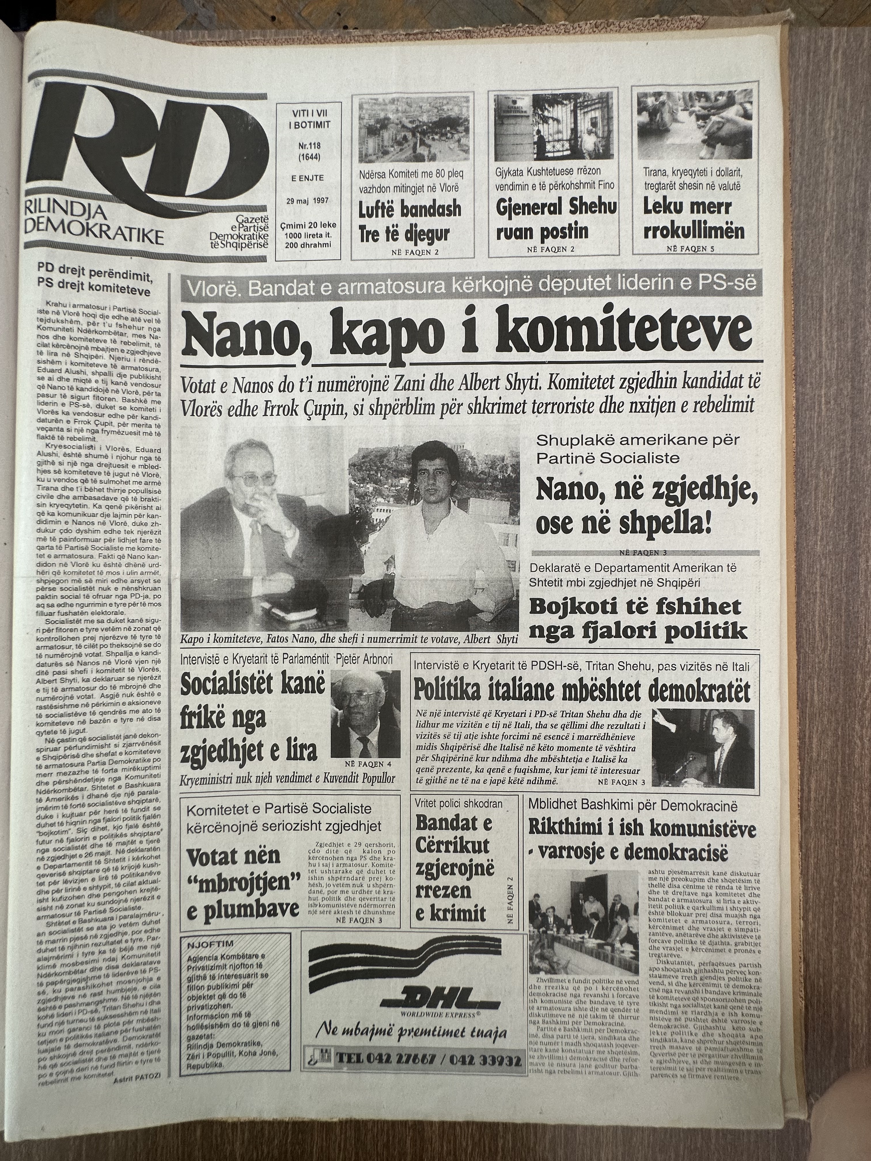 Rilindja Demokratike 1997-05-29