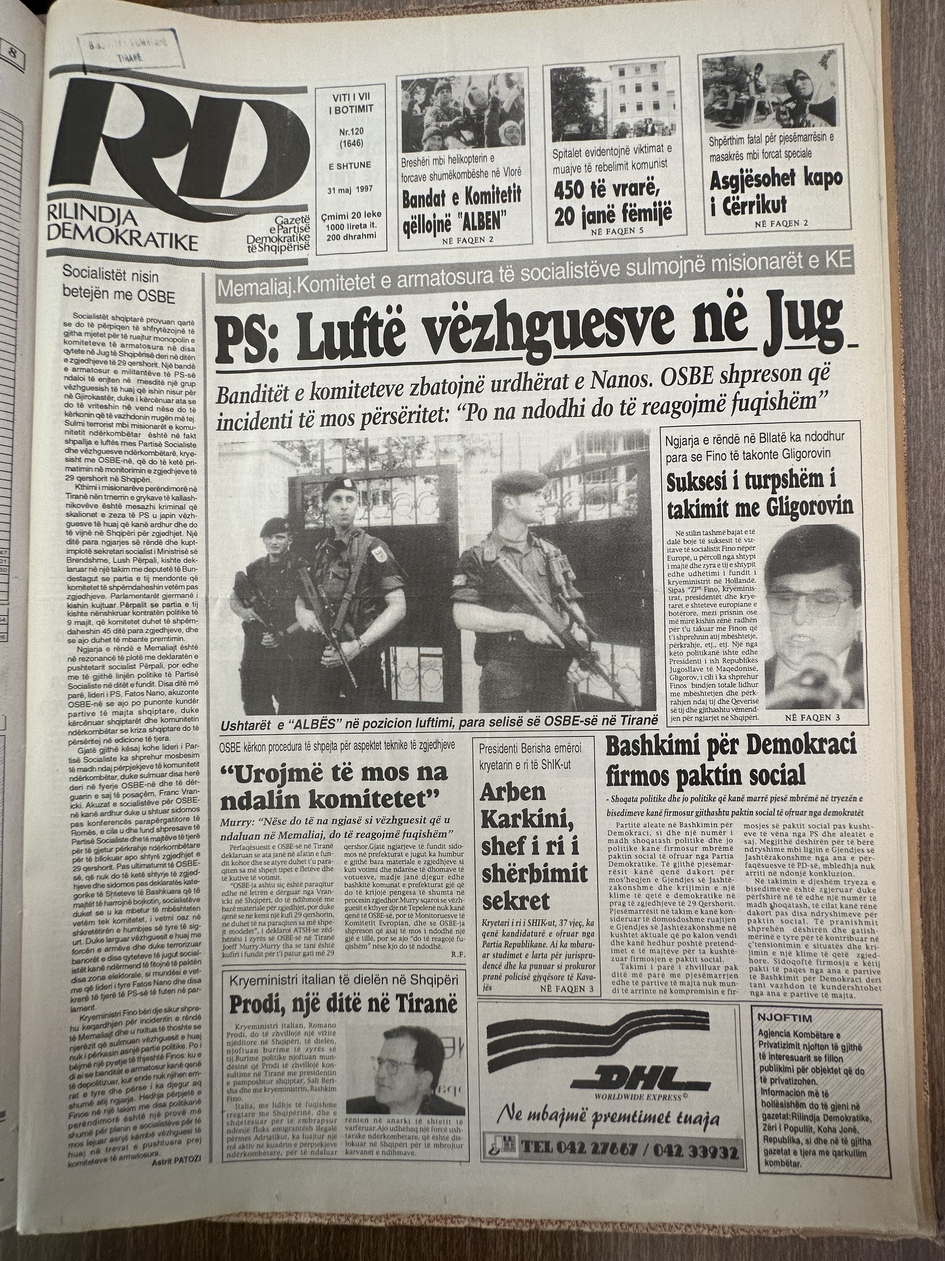 Rilindja Demokratike 1997-05-31