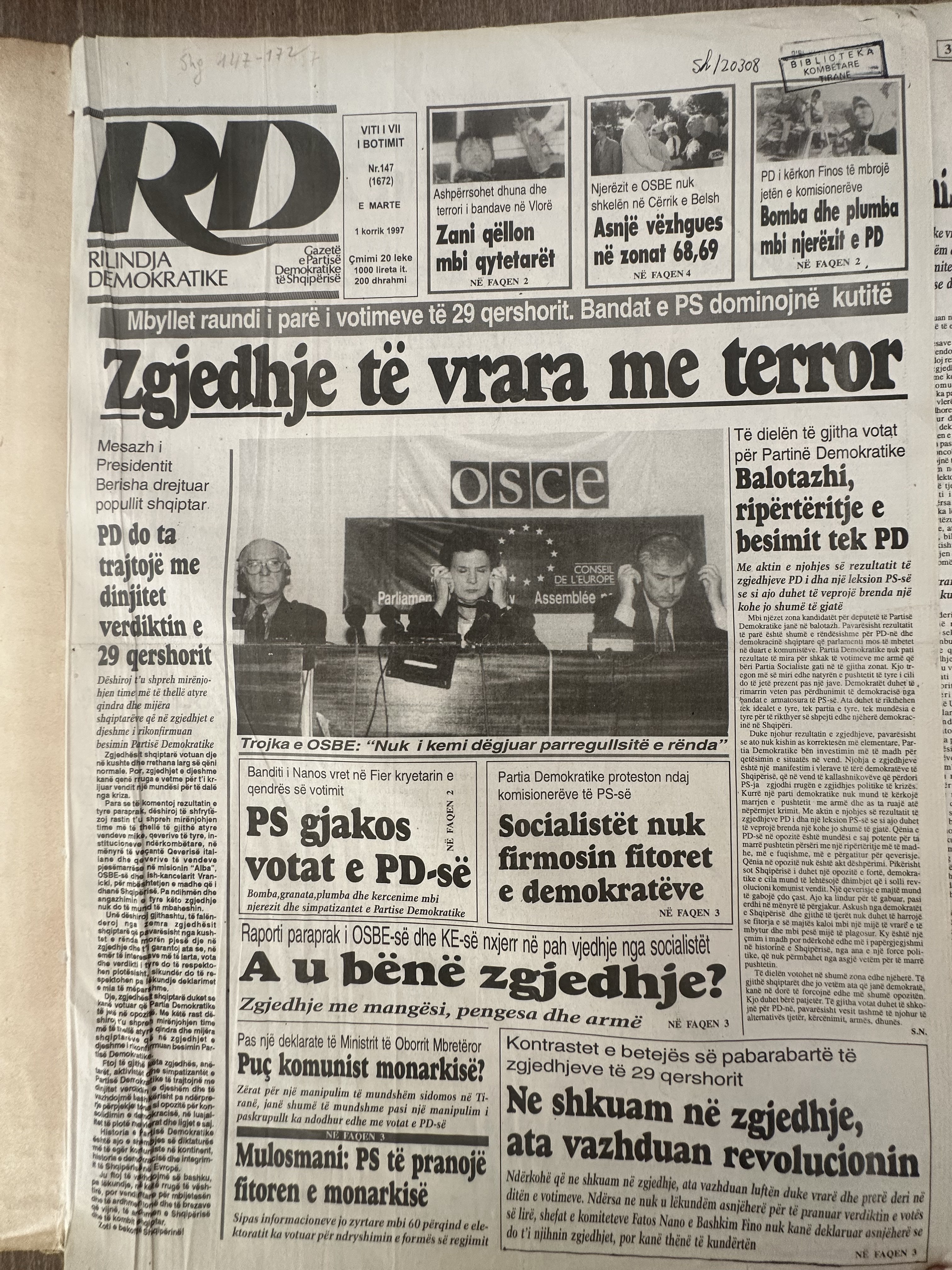 Rilindja Demokratike 1997-07-01