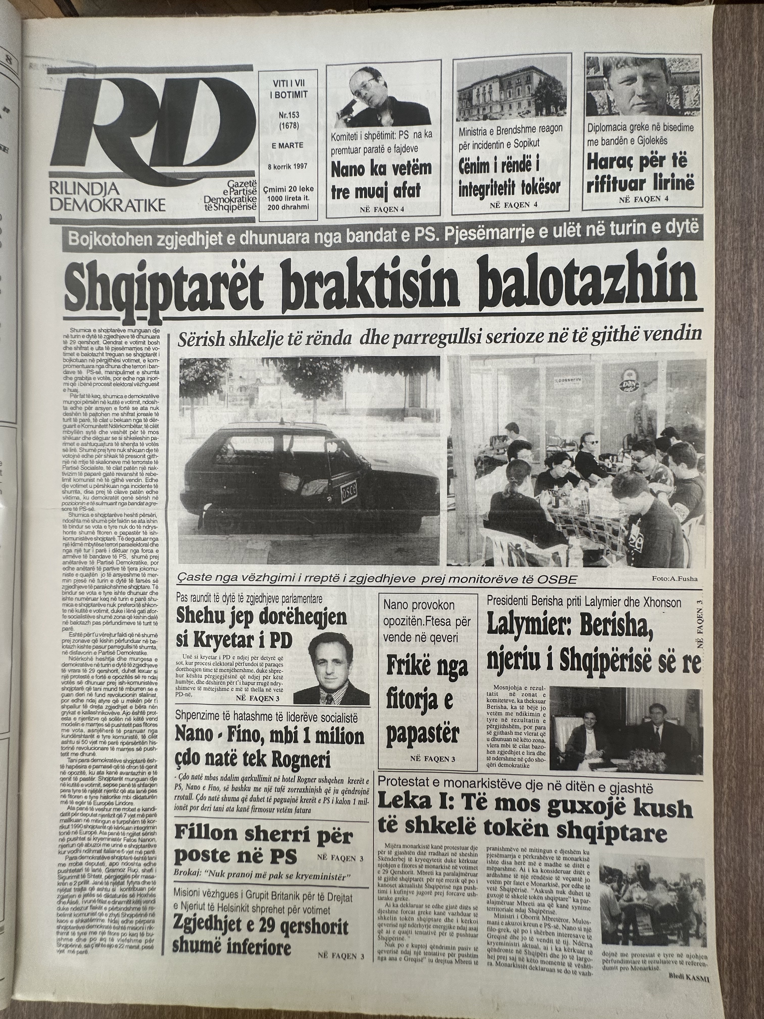 Rilindja Demokratike 1997-07-08