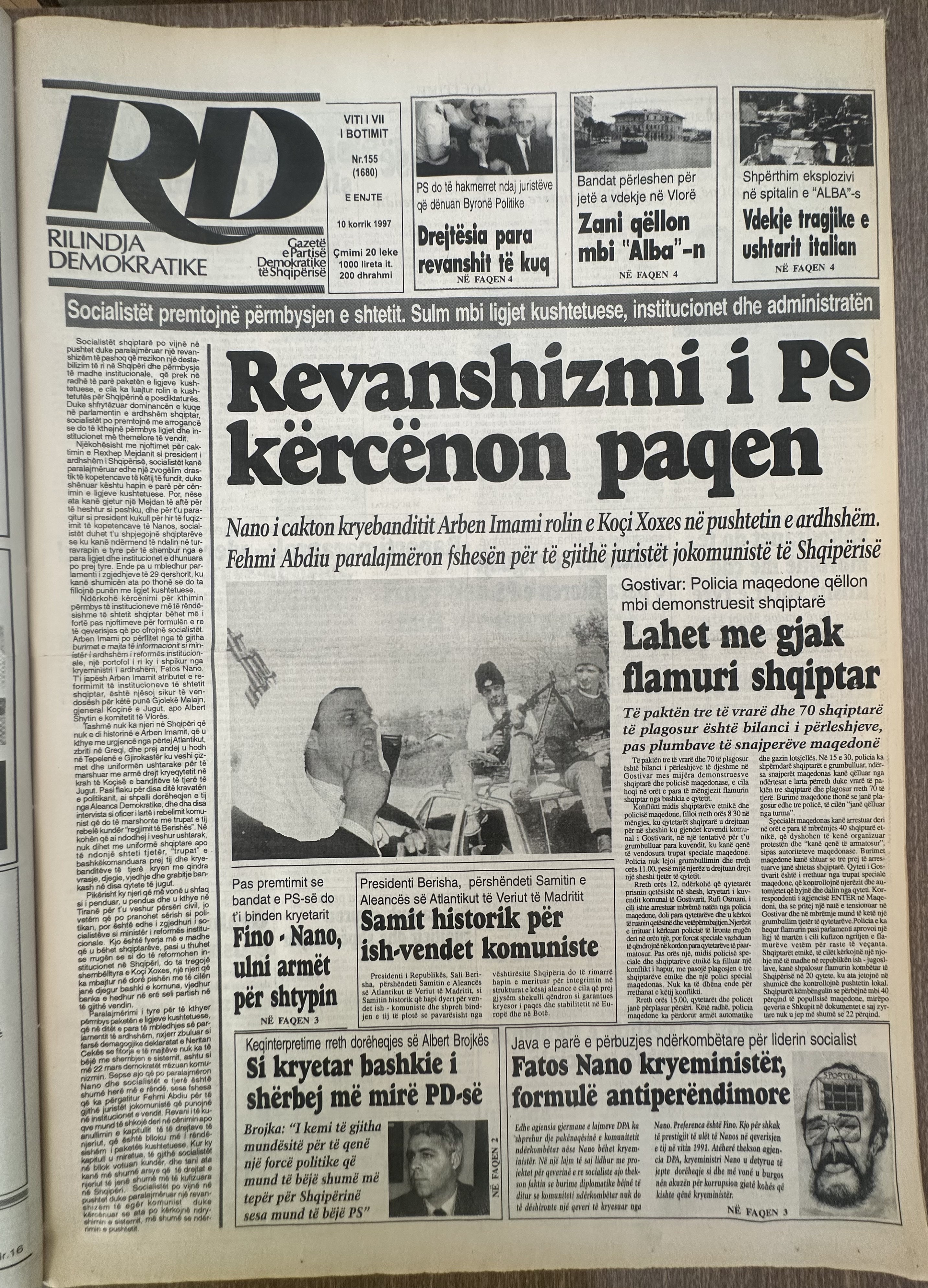 Rilindja Demokratike 1997-07-10