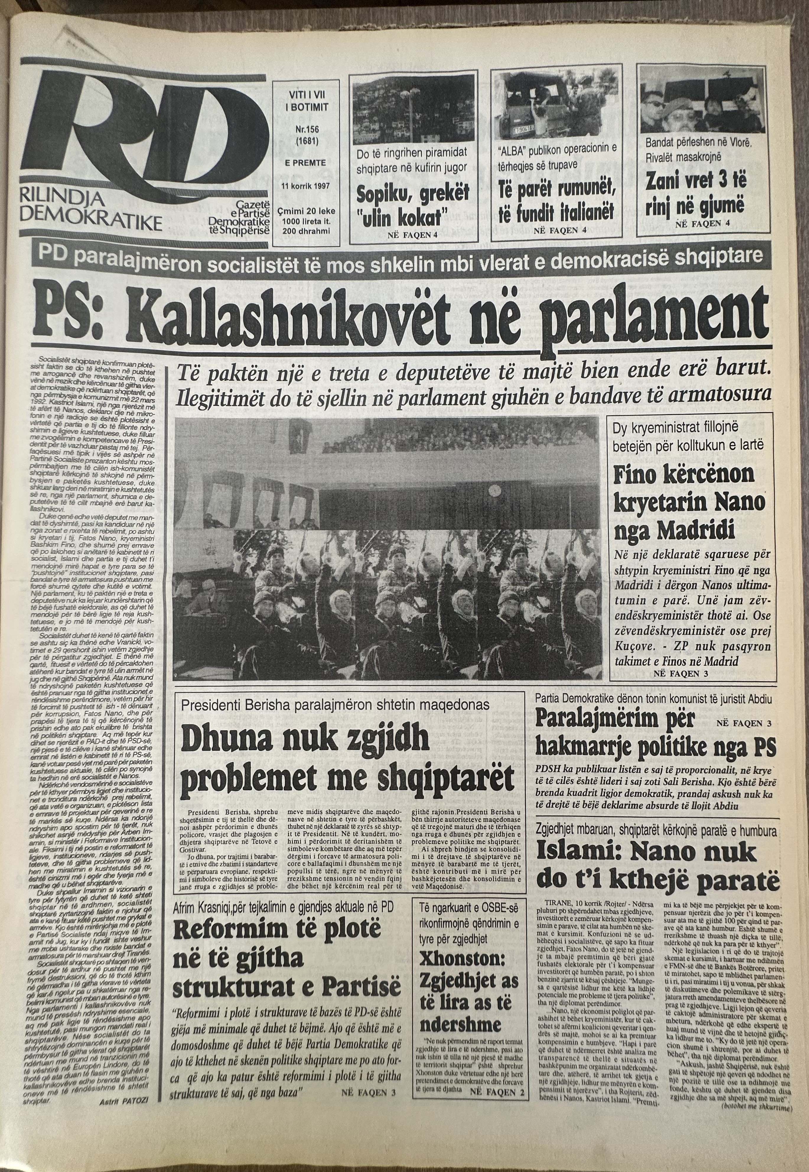 Rilindja Demokratike 1997-07-11