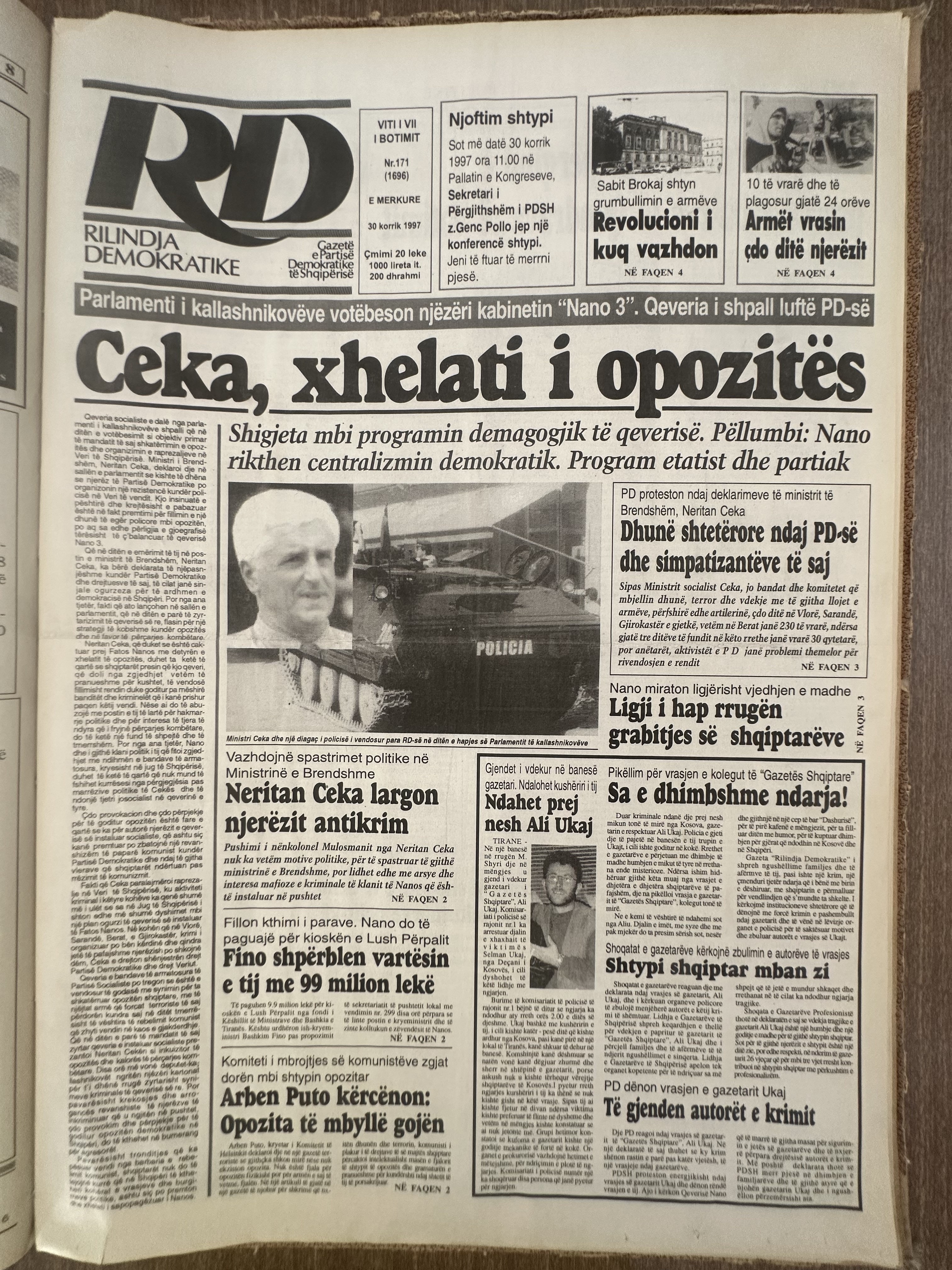 Rilindja Demokratike 1997-07-30