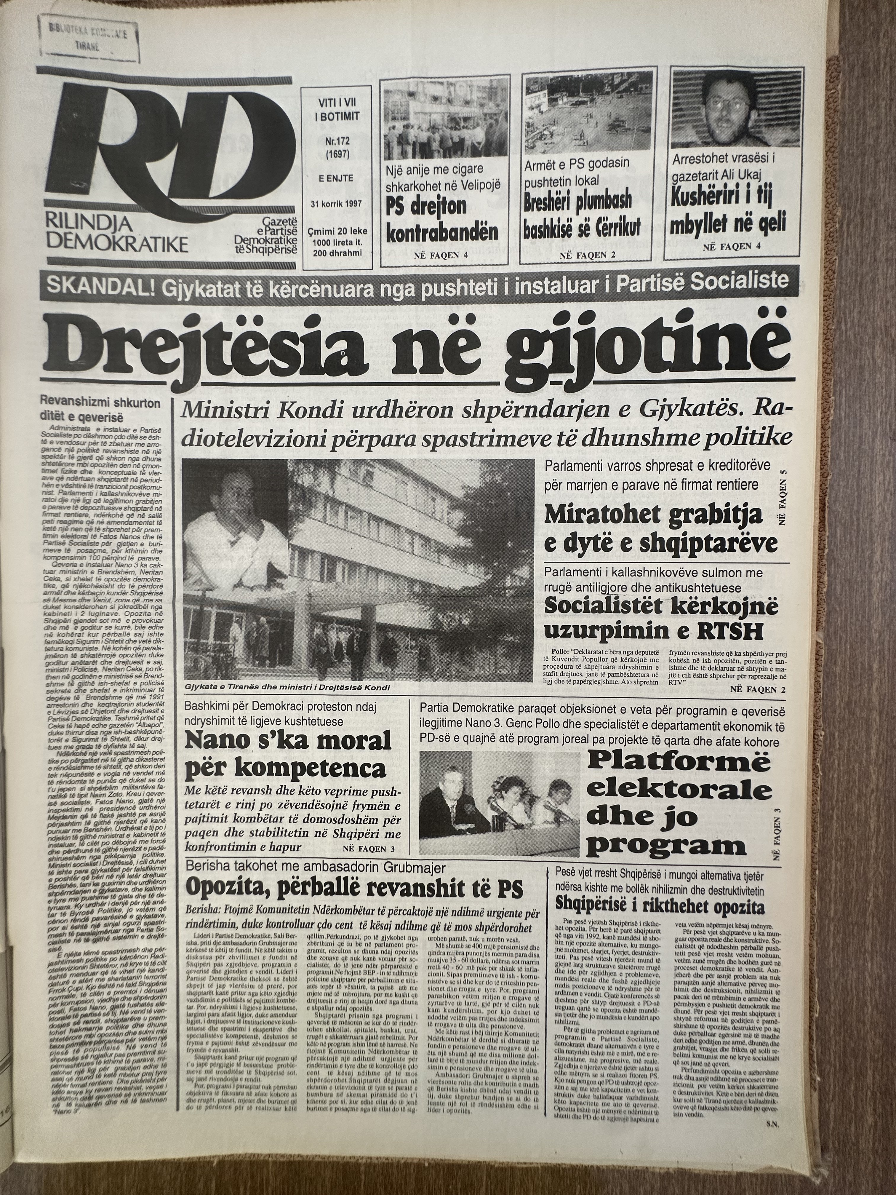 Rilindja Demokratike 1997-07-31