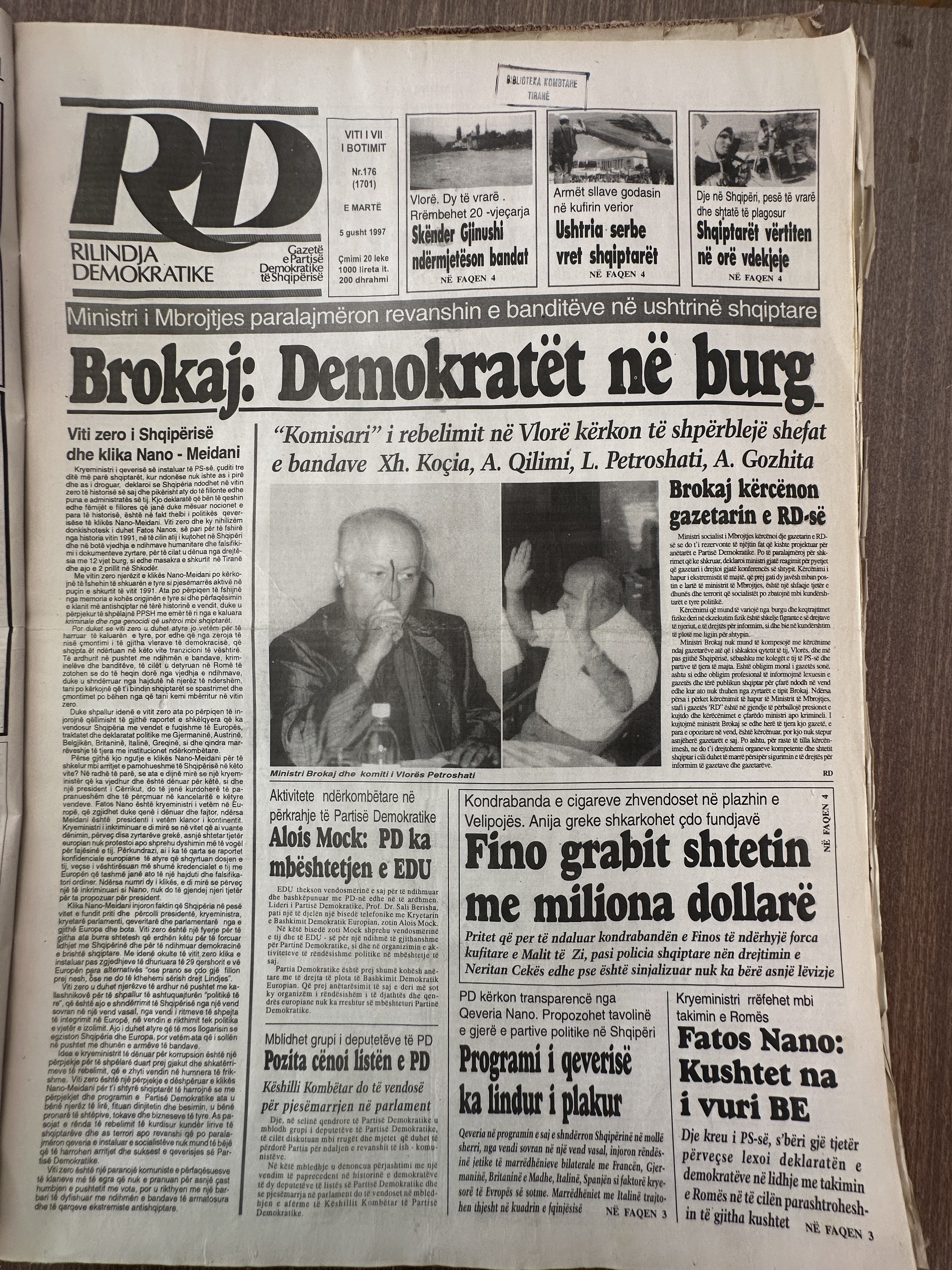Rilindja Demokratike 1997-08-05