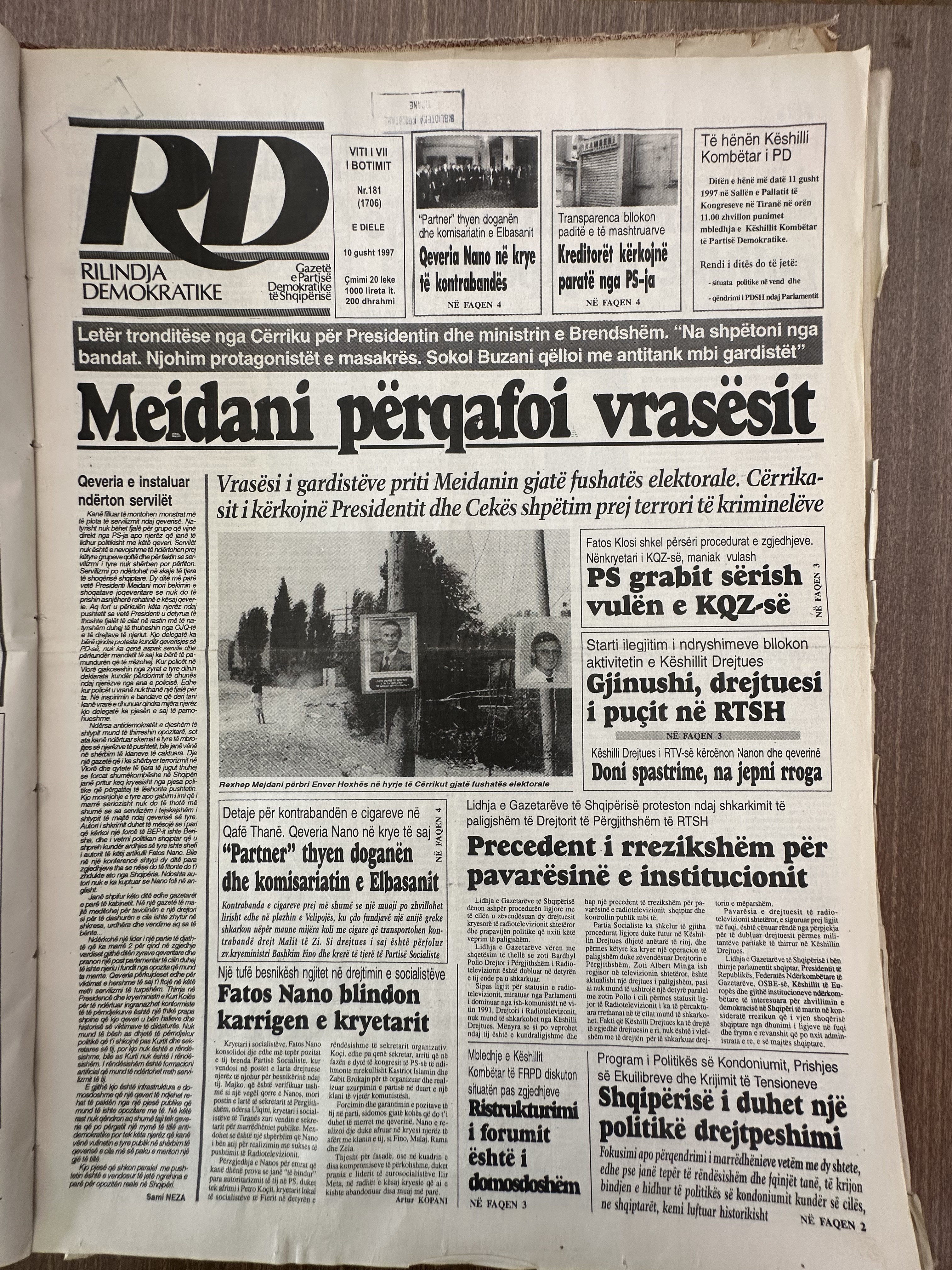 Rilindja Demokratike 1997-08-10