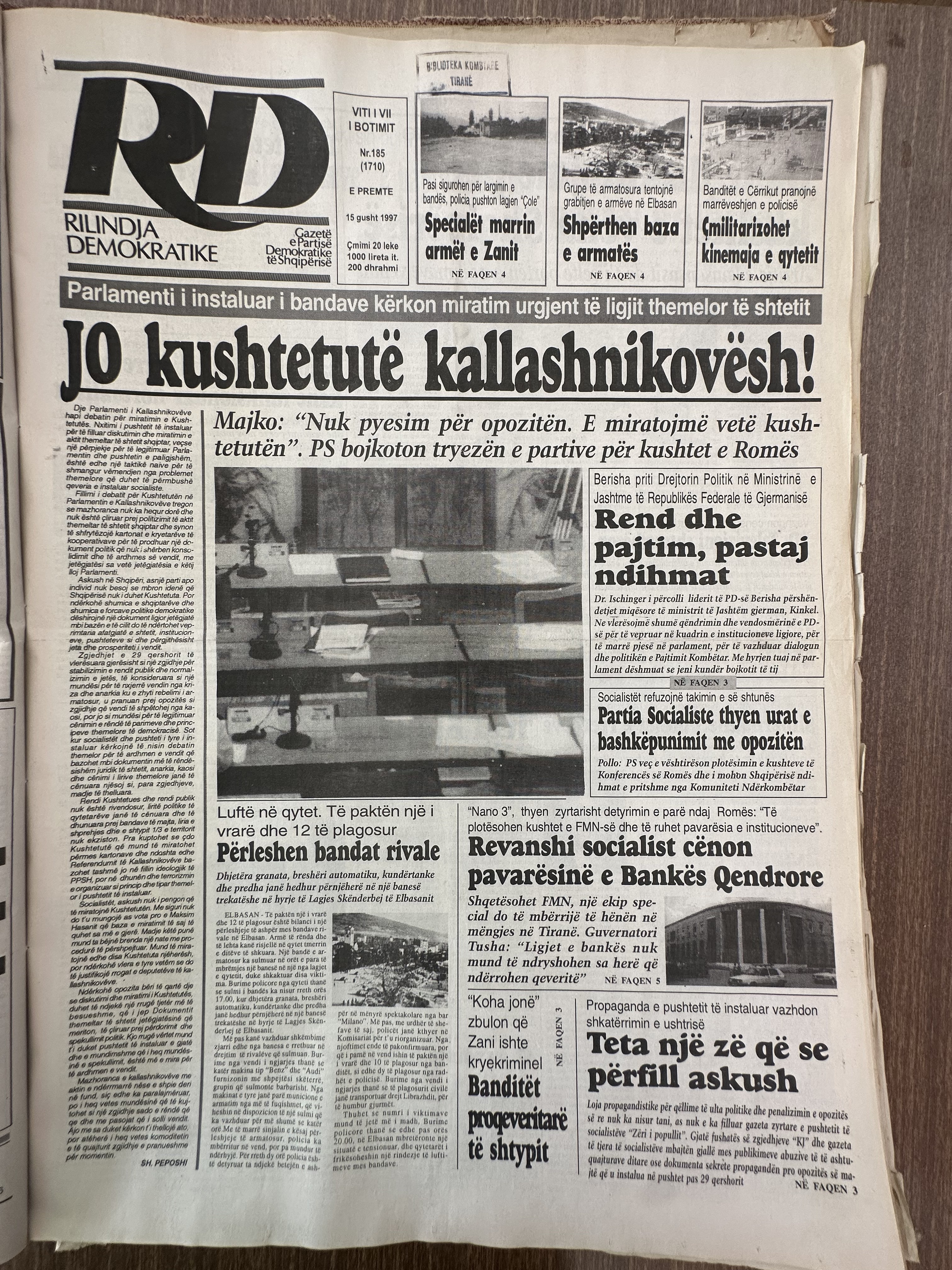Rilindja Demokratike 1997-08-15