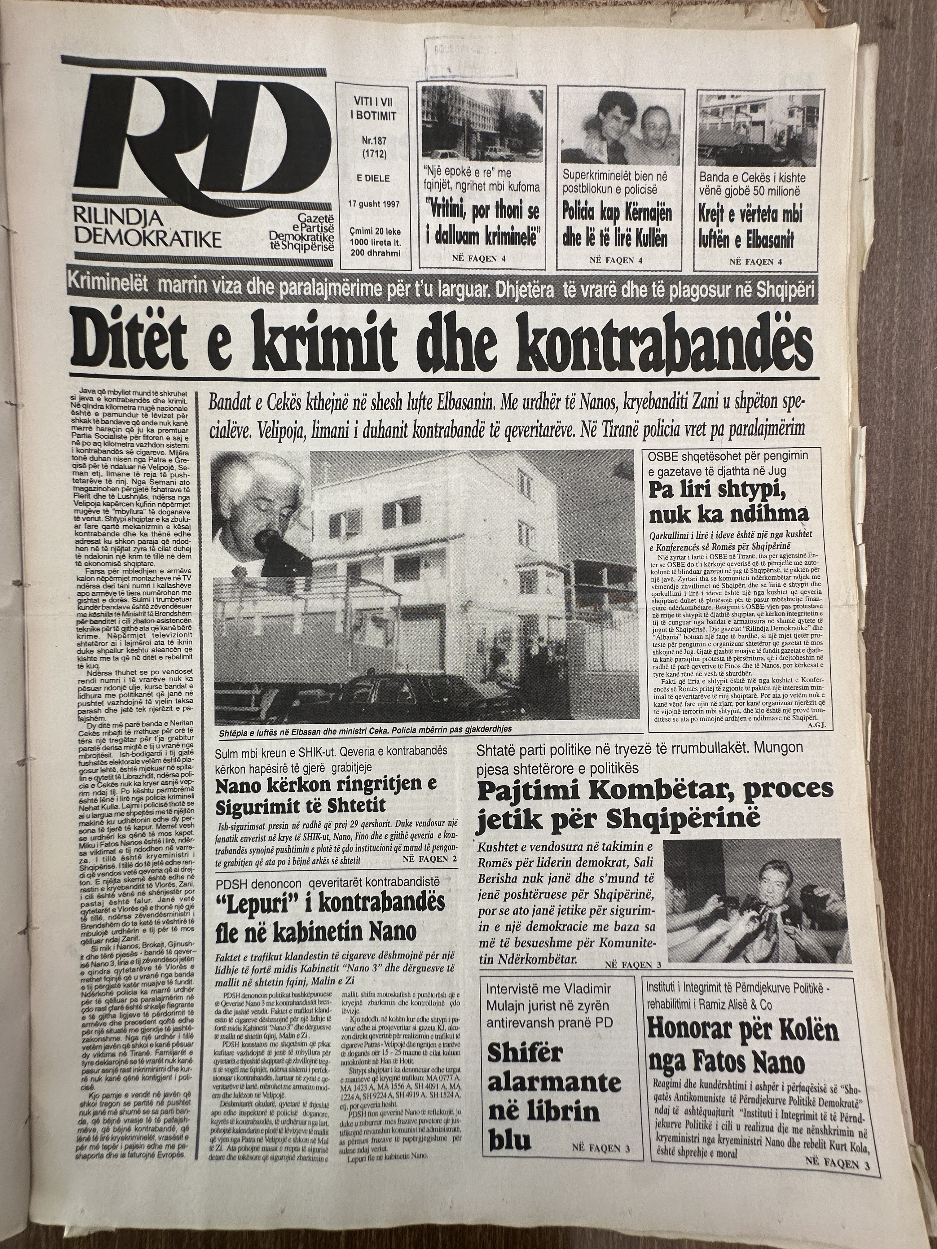 Rilindja Demokratike 1997-08-17