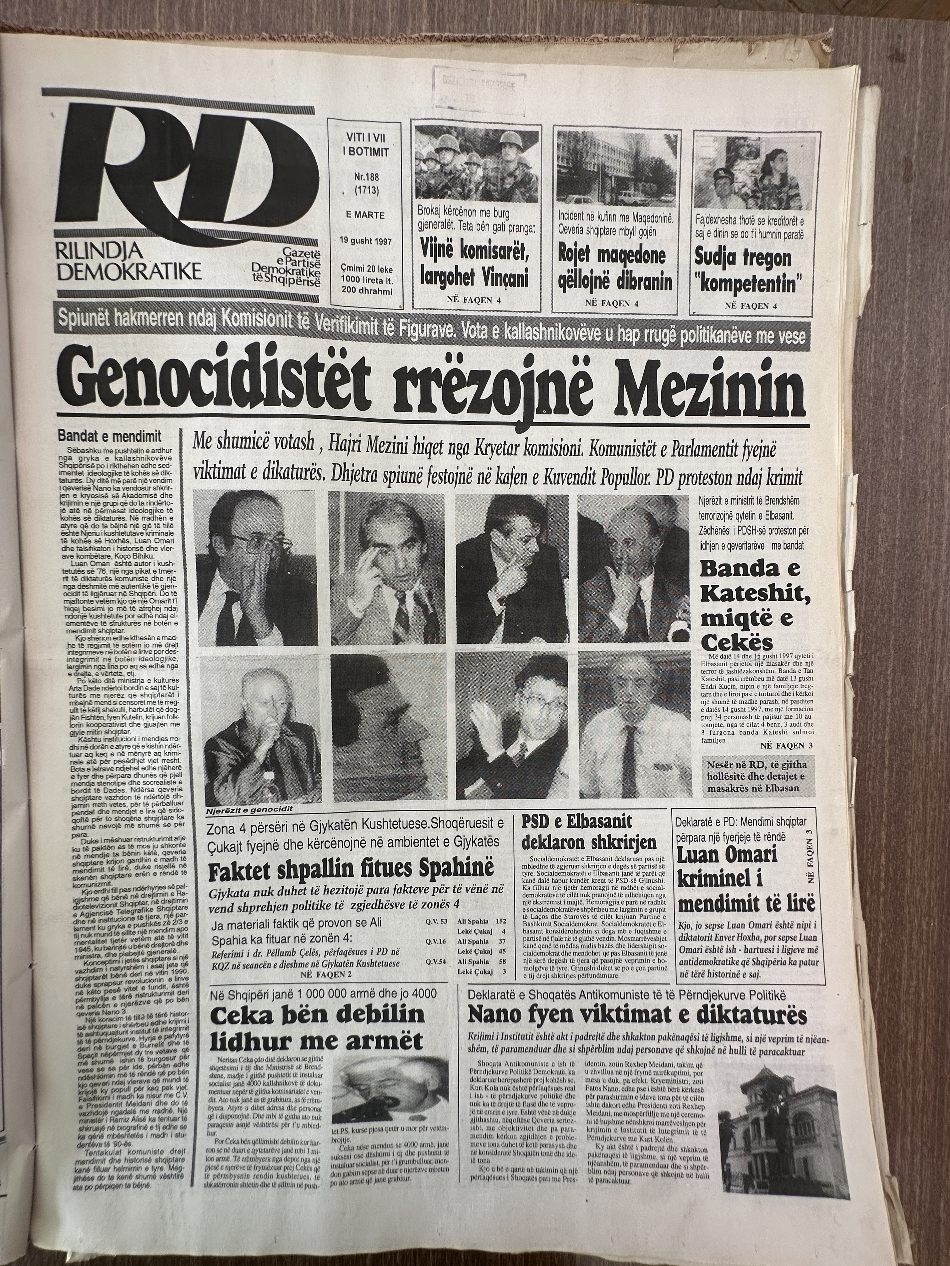 Rilindja Demokratike 1997-08-19