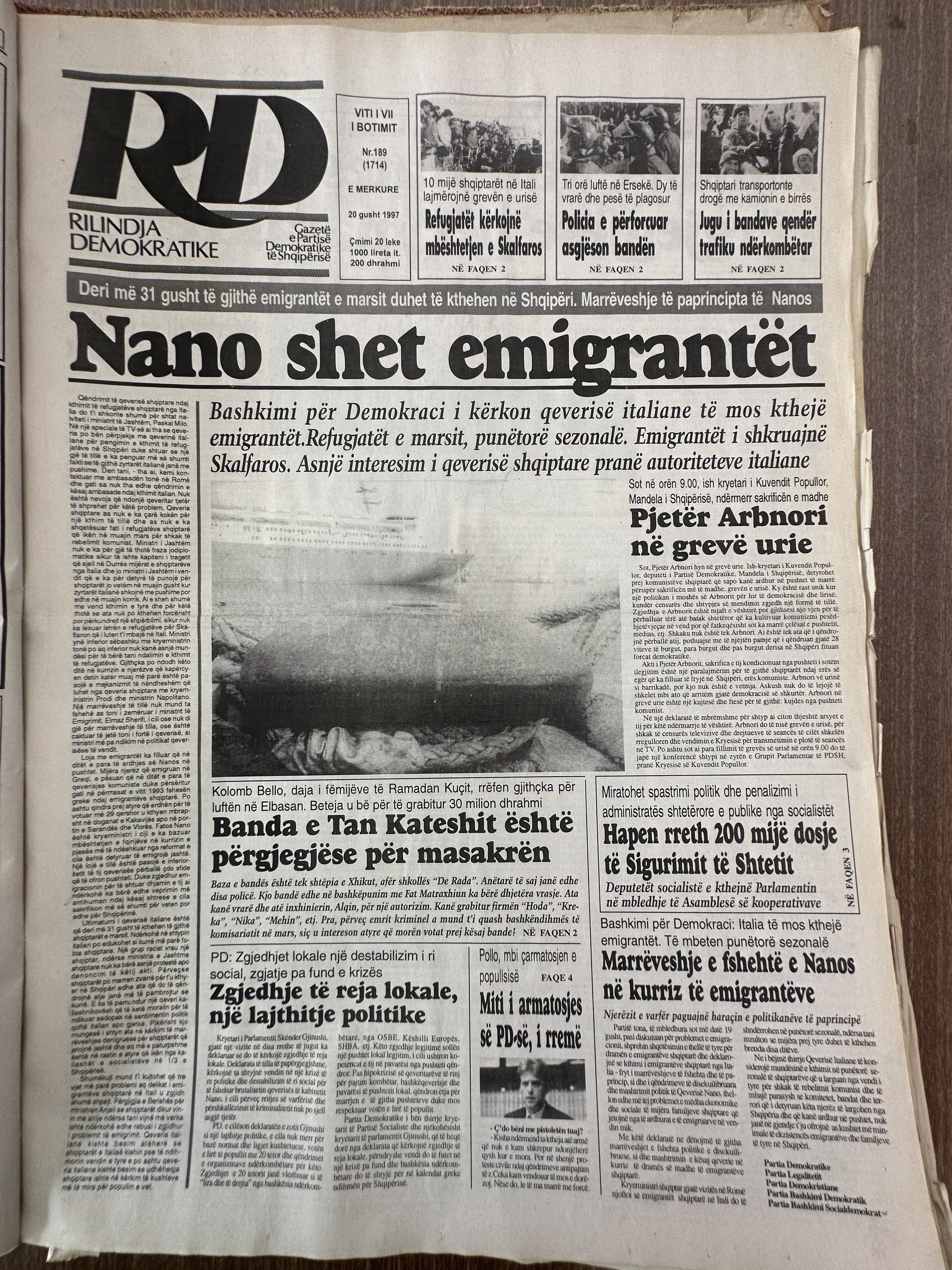 Rilindja Demokratike 1997-08-20