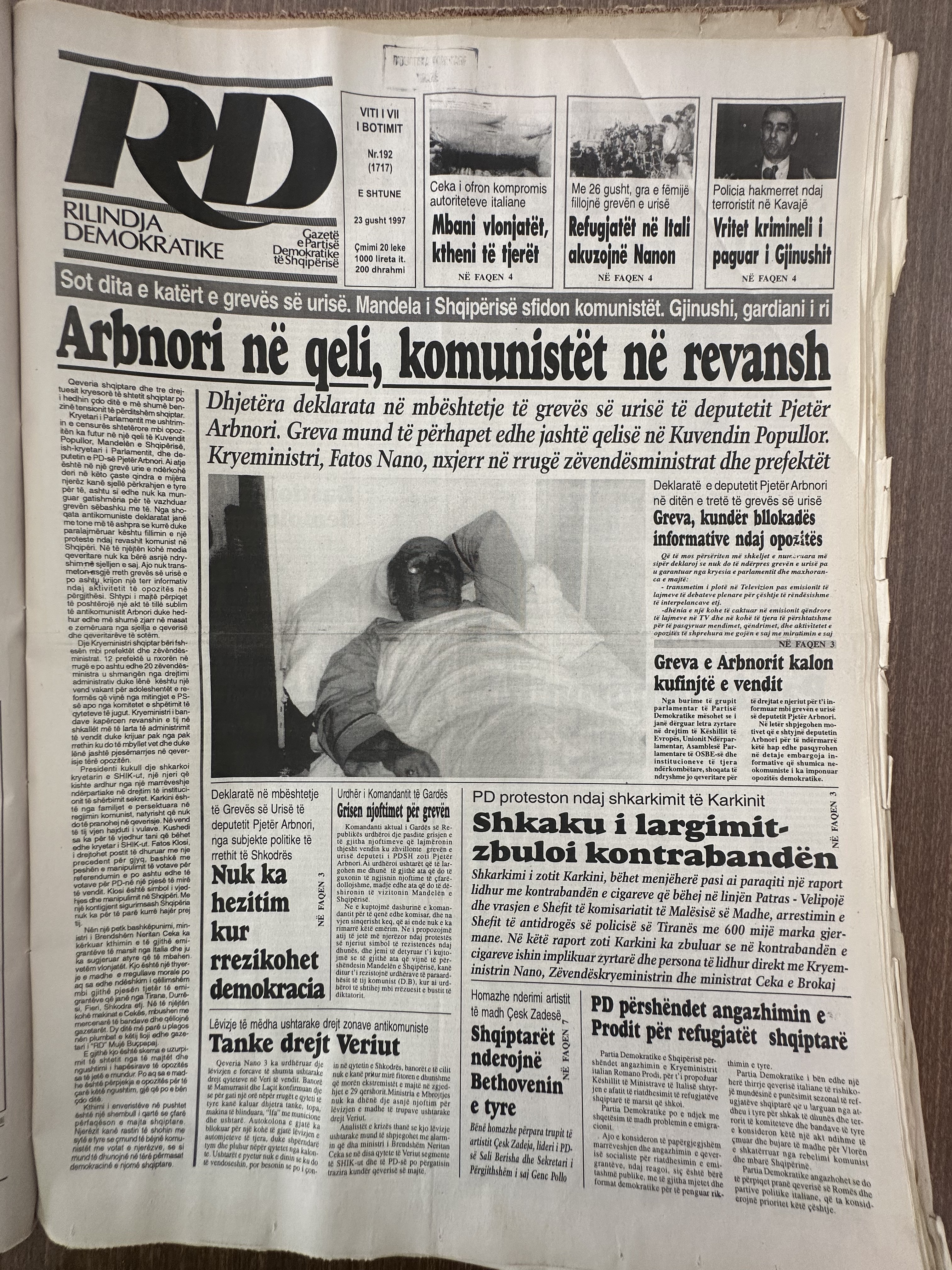 Rilindja Demokratike 1992-08-23