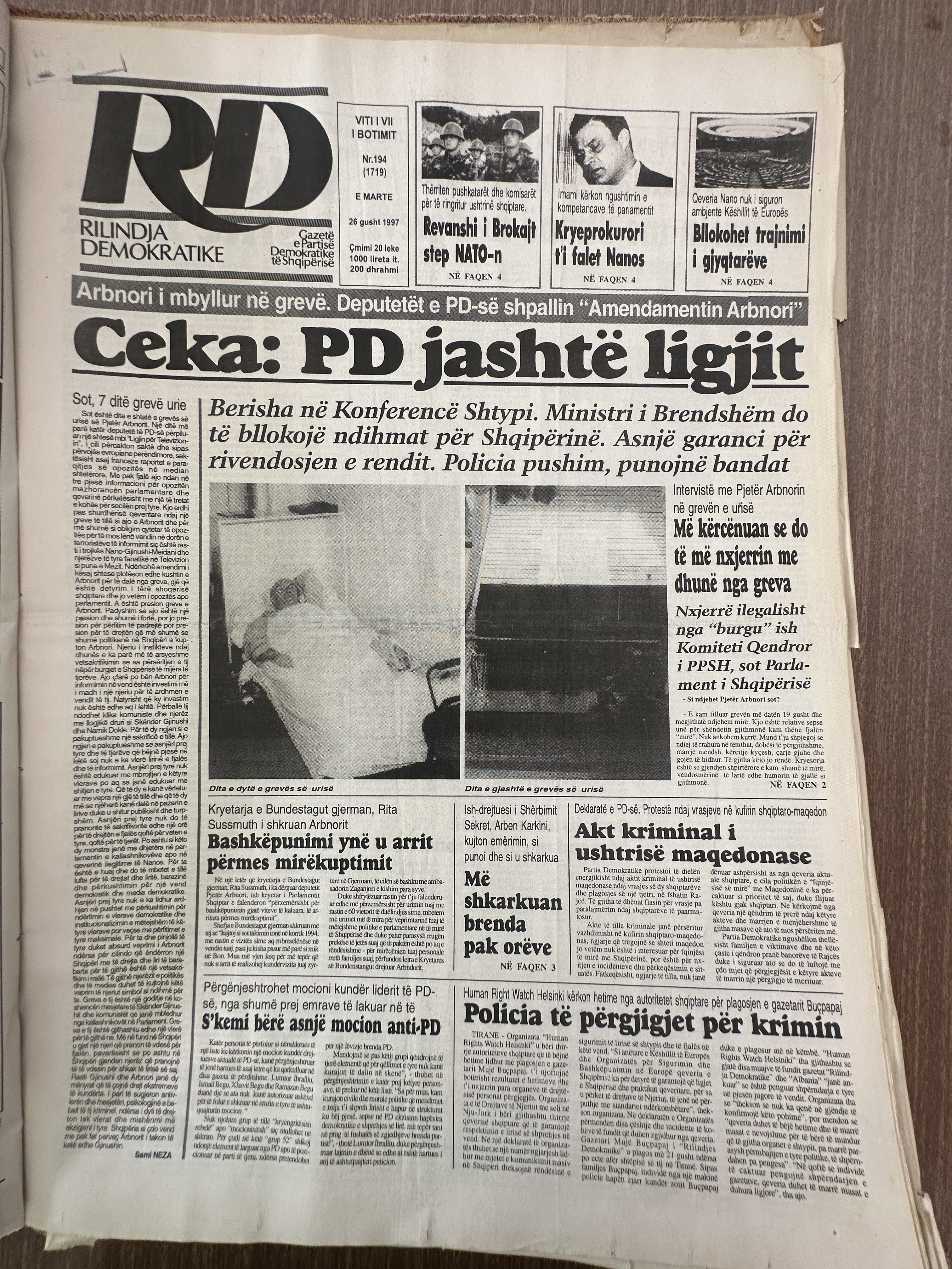 Rilindja Demokratike 1997-08-26