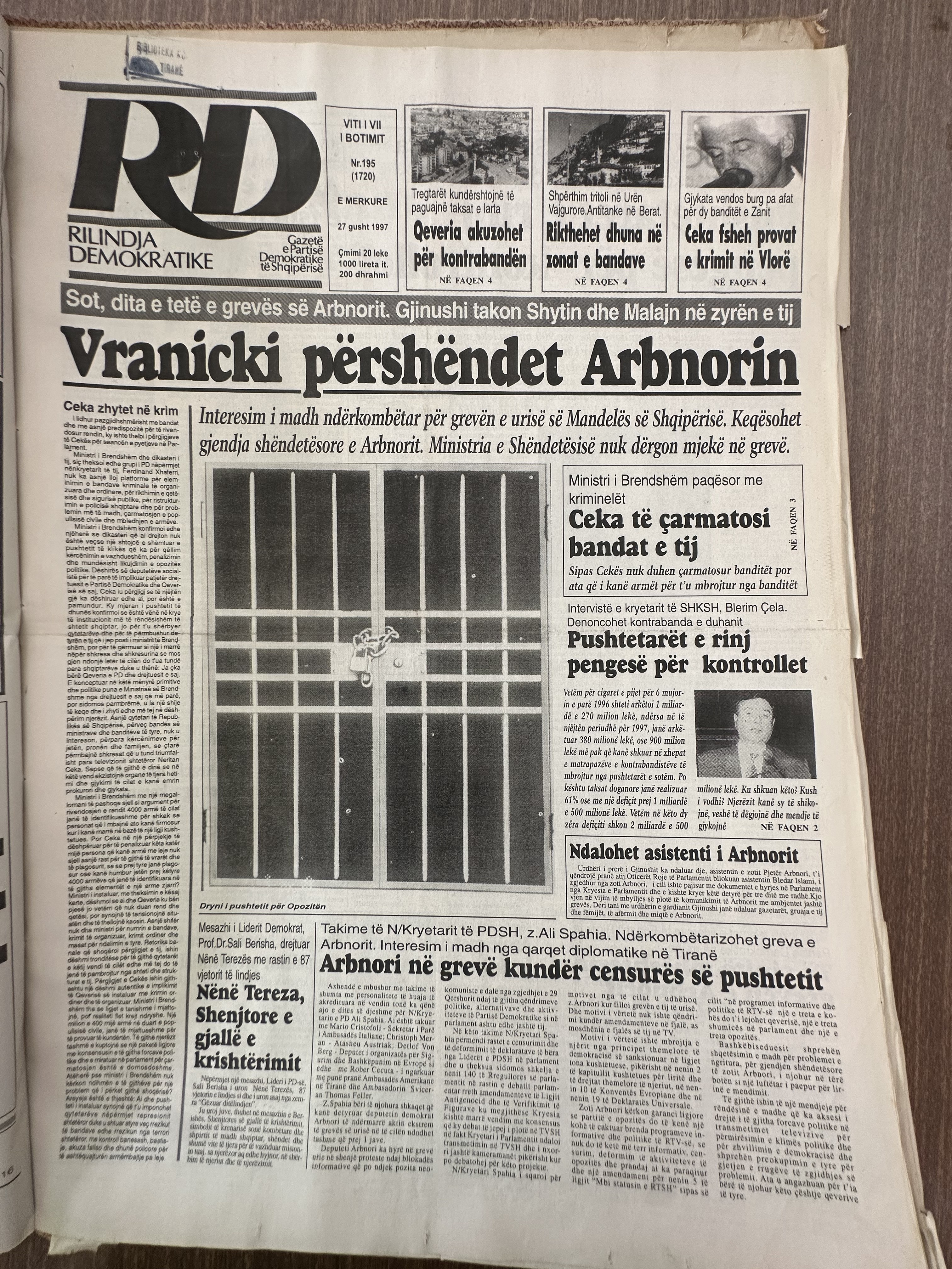 Rilindja Demokratike 1997-08-27