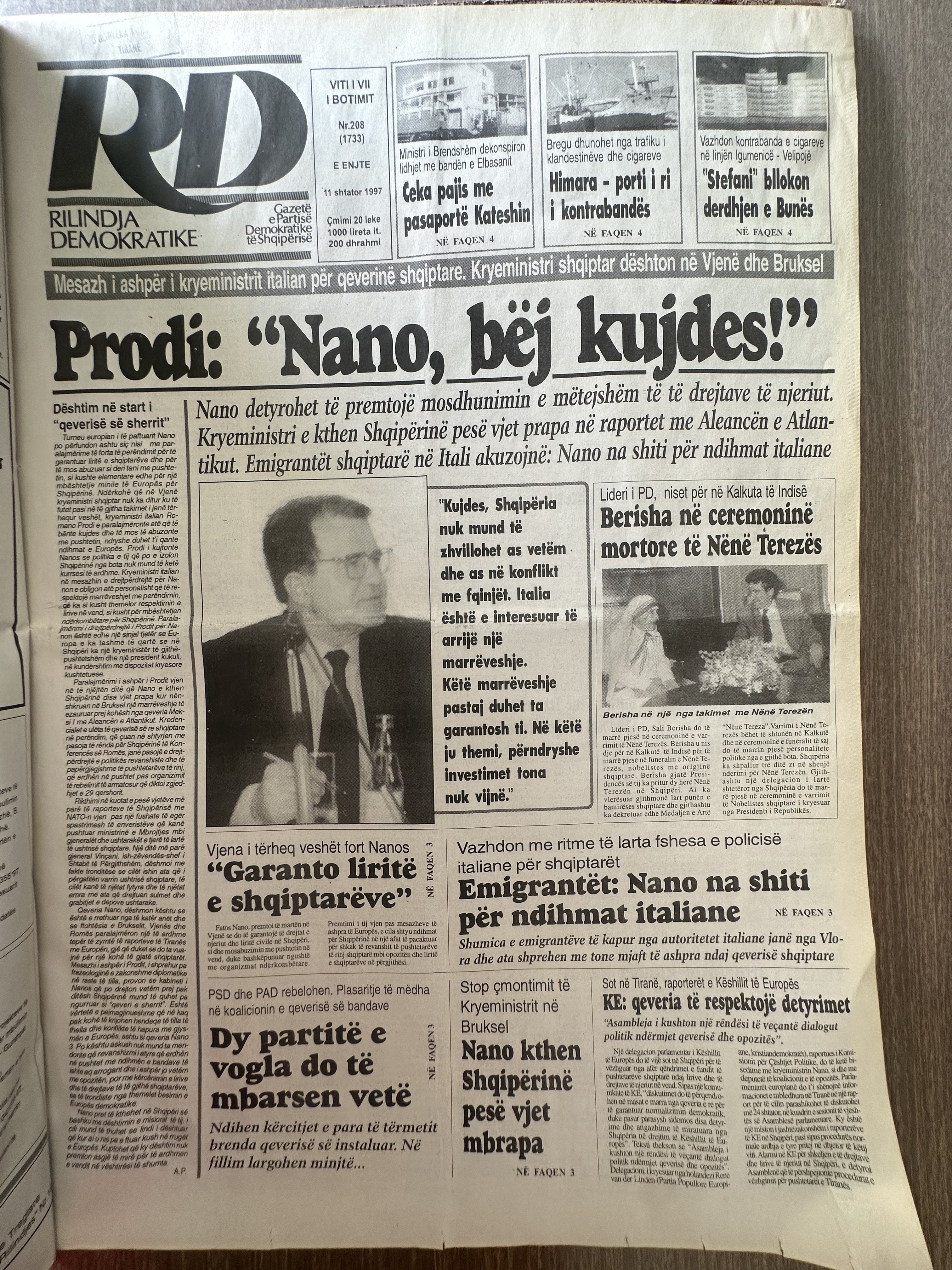 Rilindja Demokratike 1997-09-11