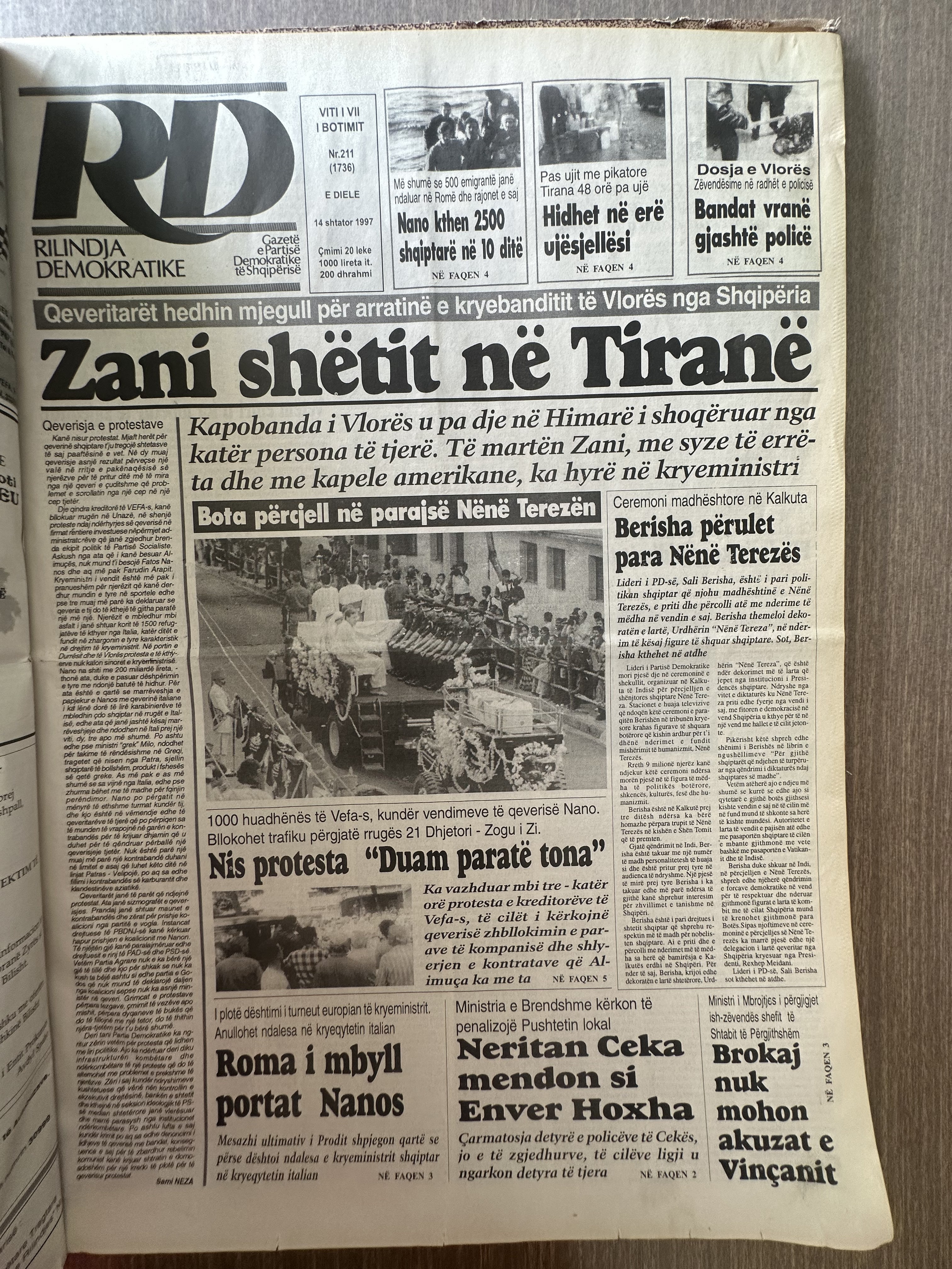 Rilindja Demokratike 1997-09-14