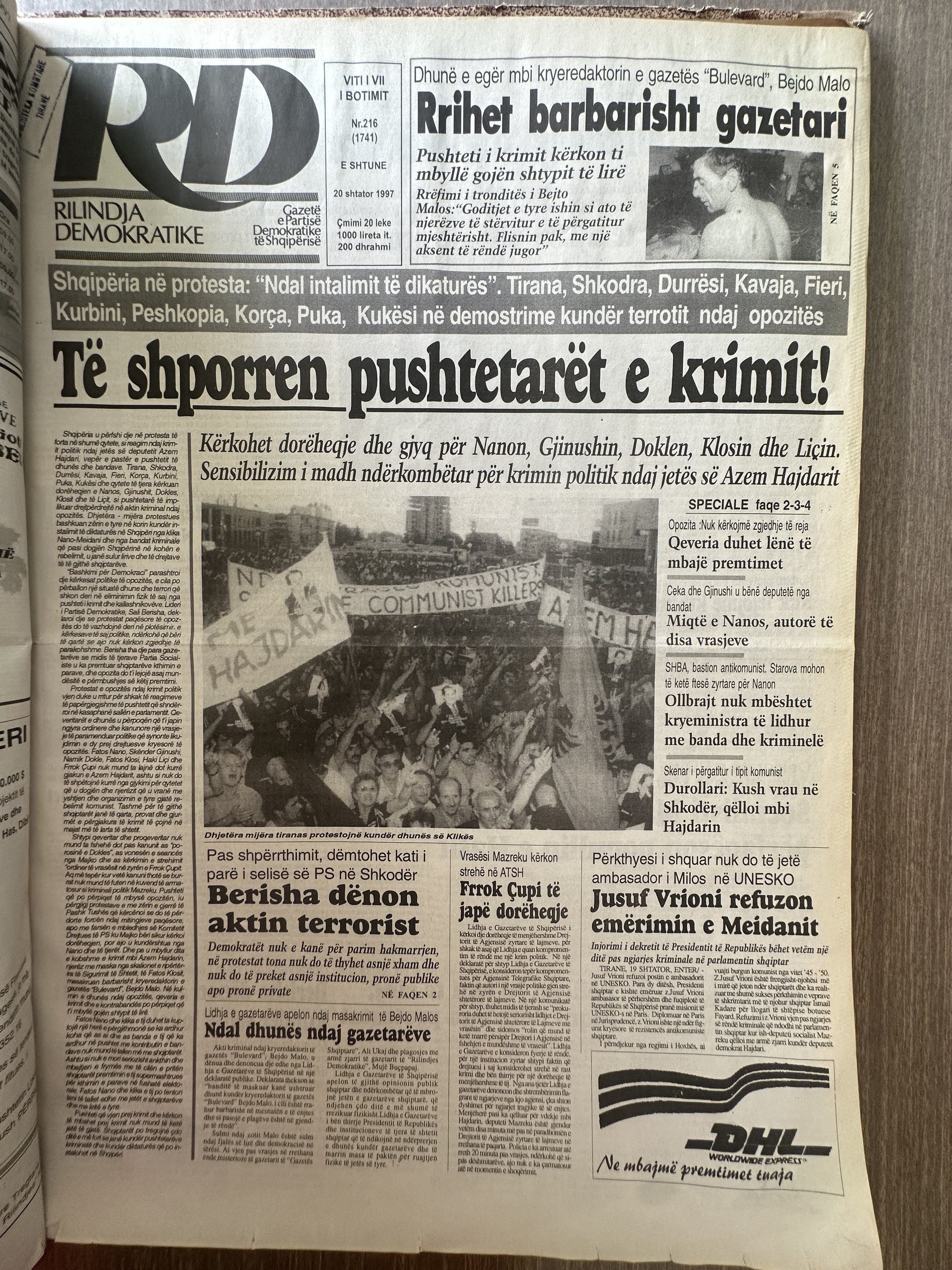 Rilindja Demokratike 1997-02-20