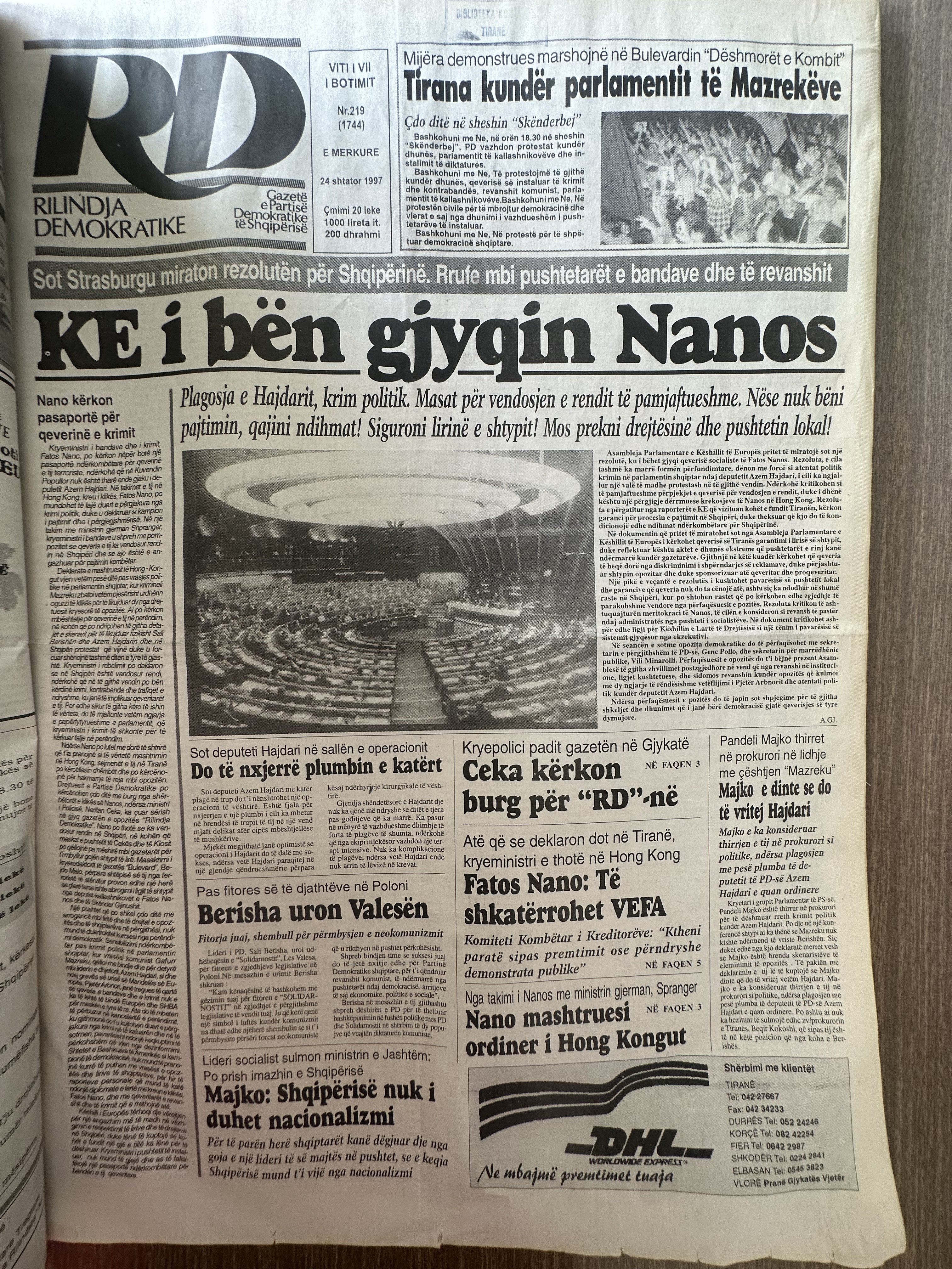 Rilindja Demokratike 1997-09-24