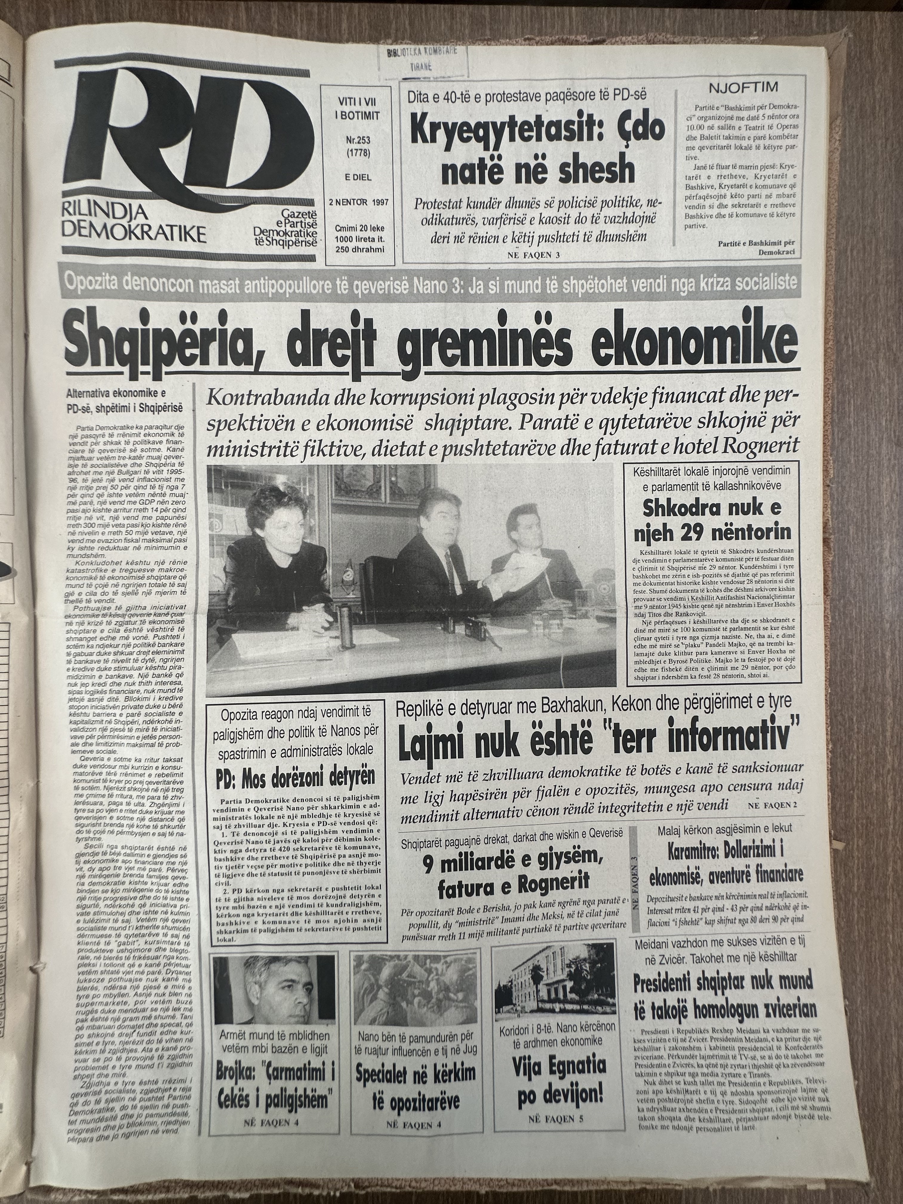 Rilindja Demokratike 1997-11-02