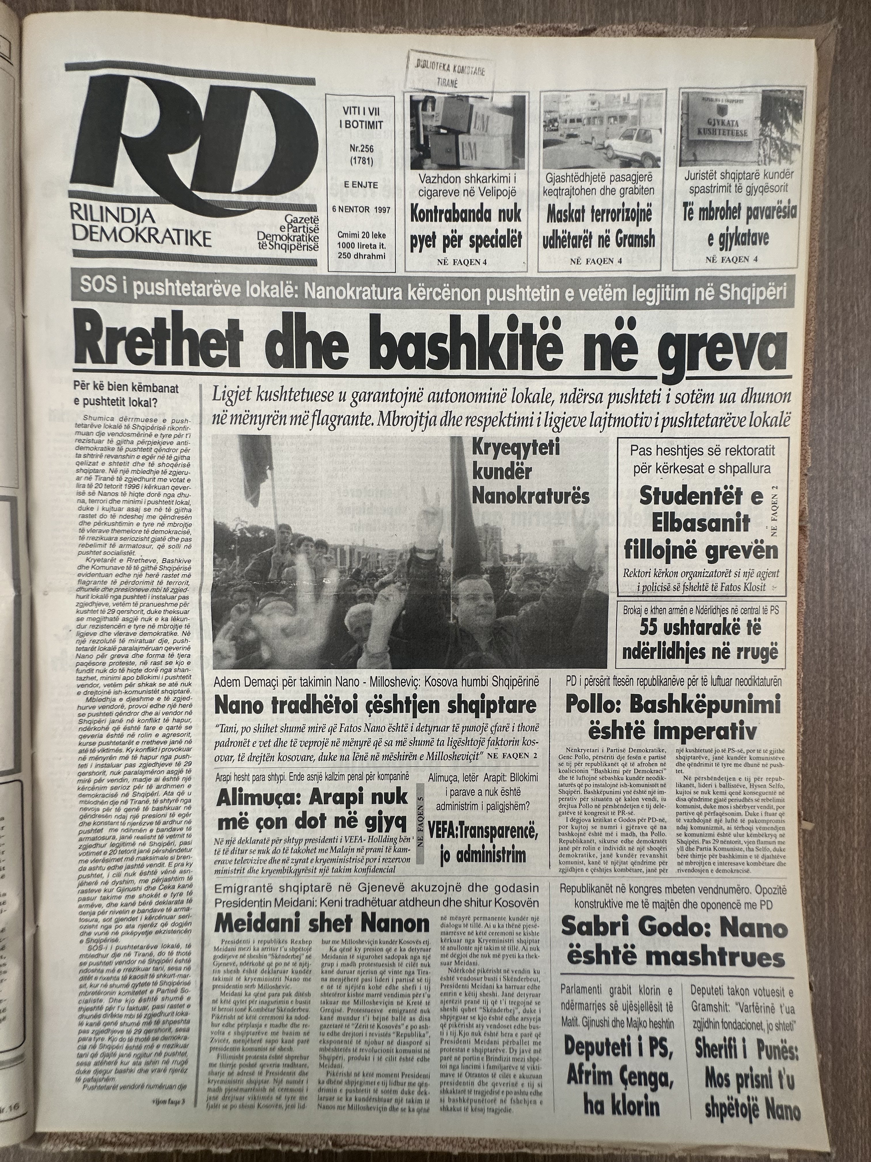 Rilindja Demokratike 1997-11-06