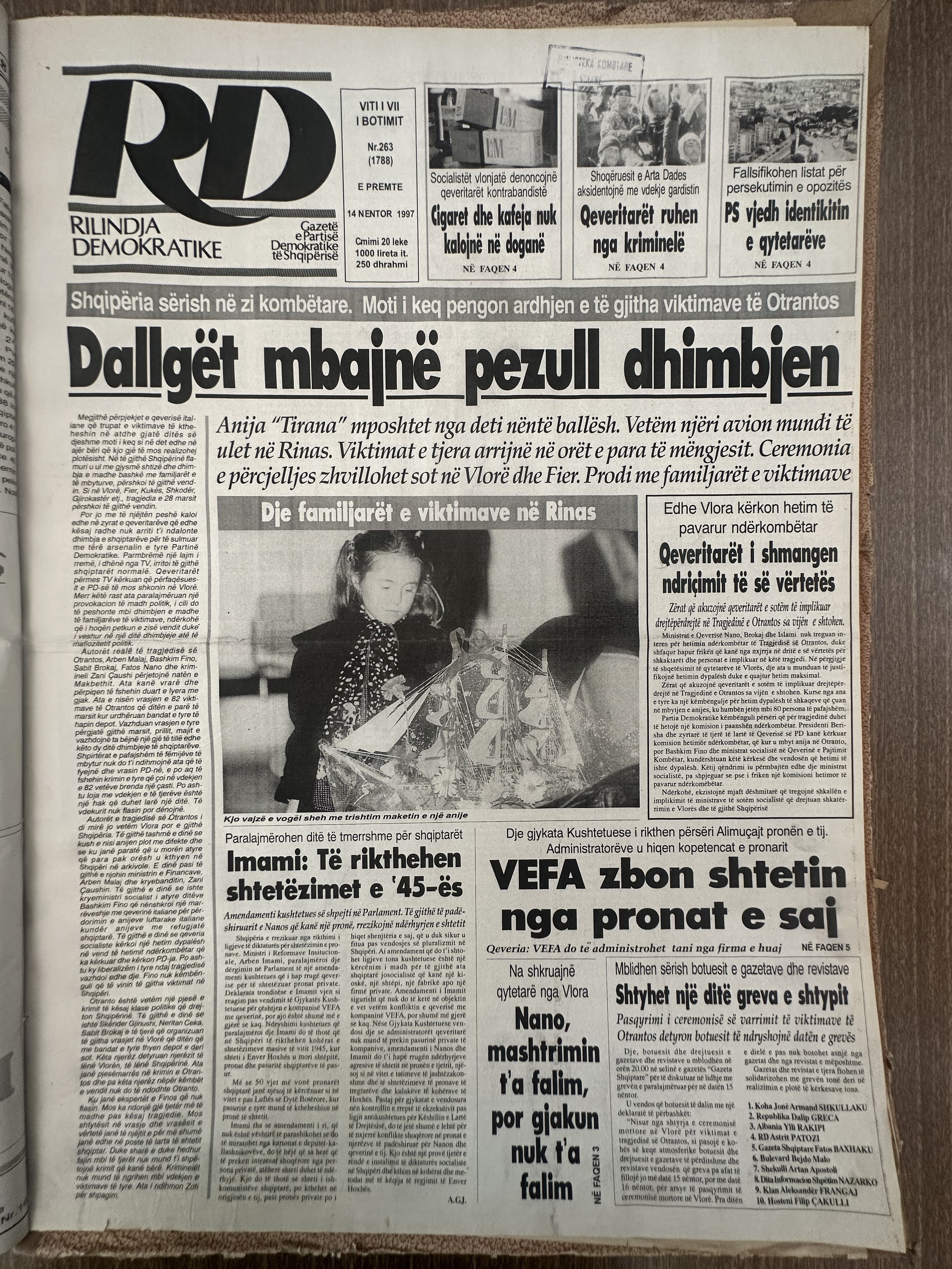 Rilindja Demokratike 1997-11-14