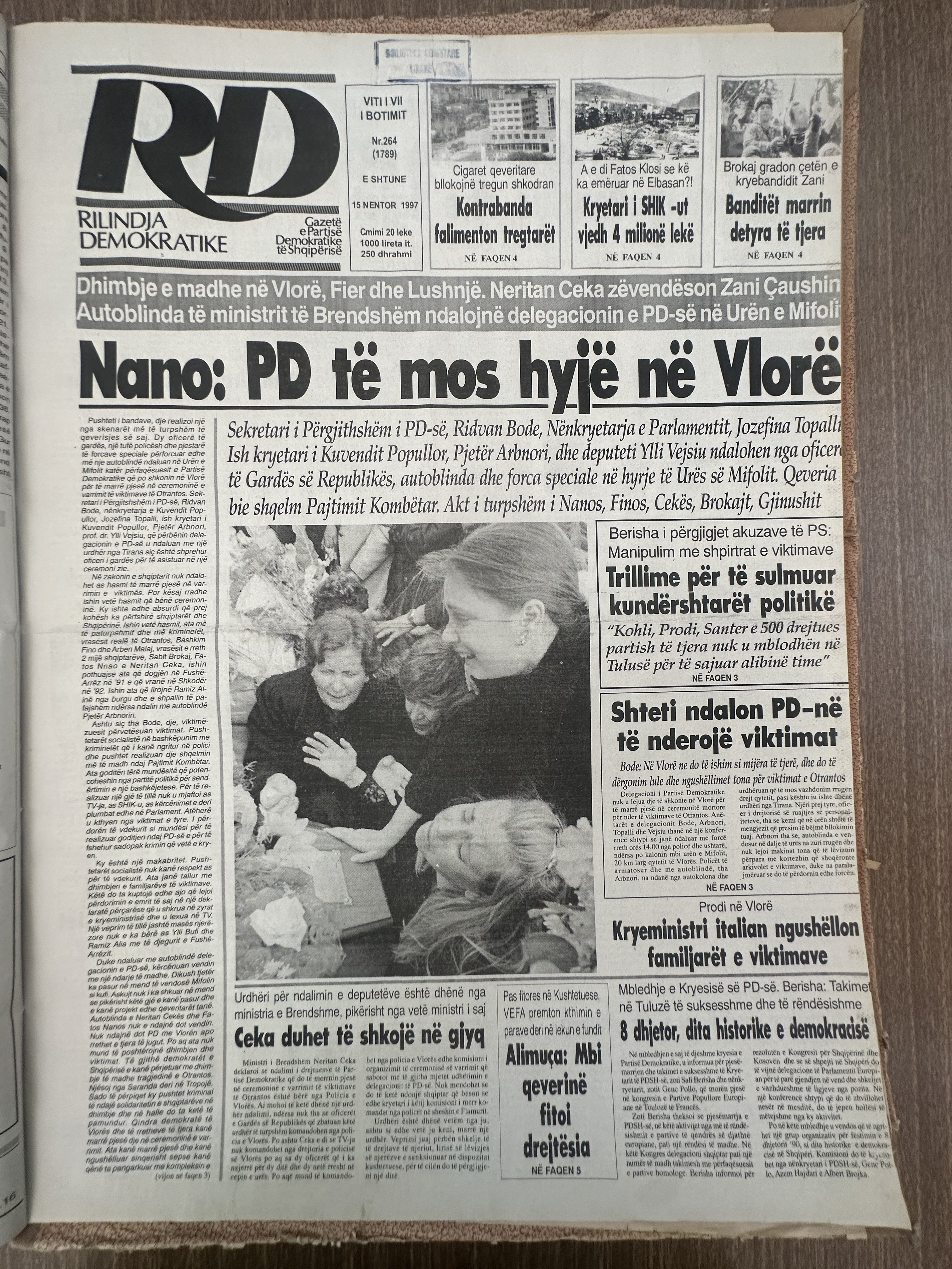 Rilindja Demokratike 1997-11-15