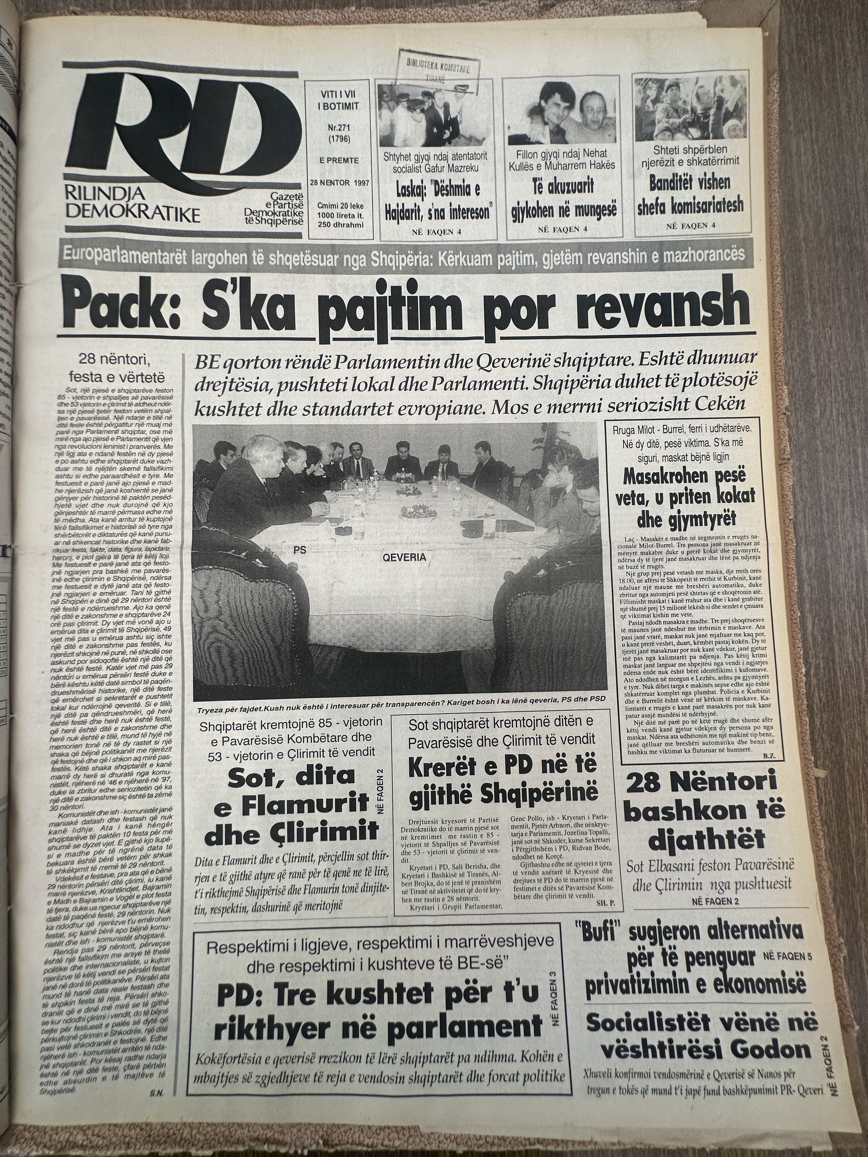 Rilindja Demokratike 1997-11-28