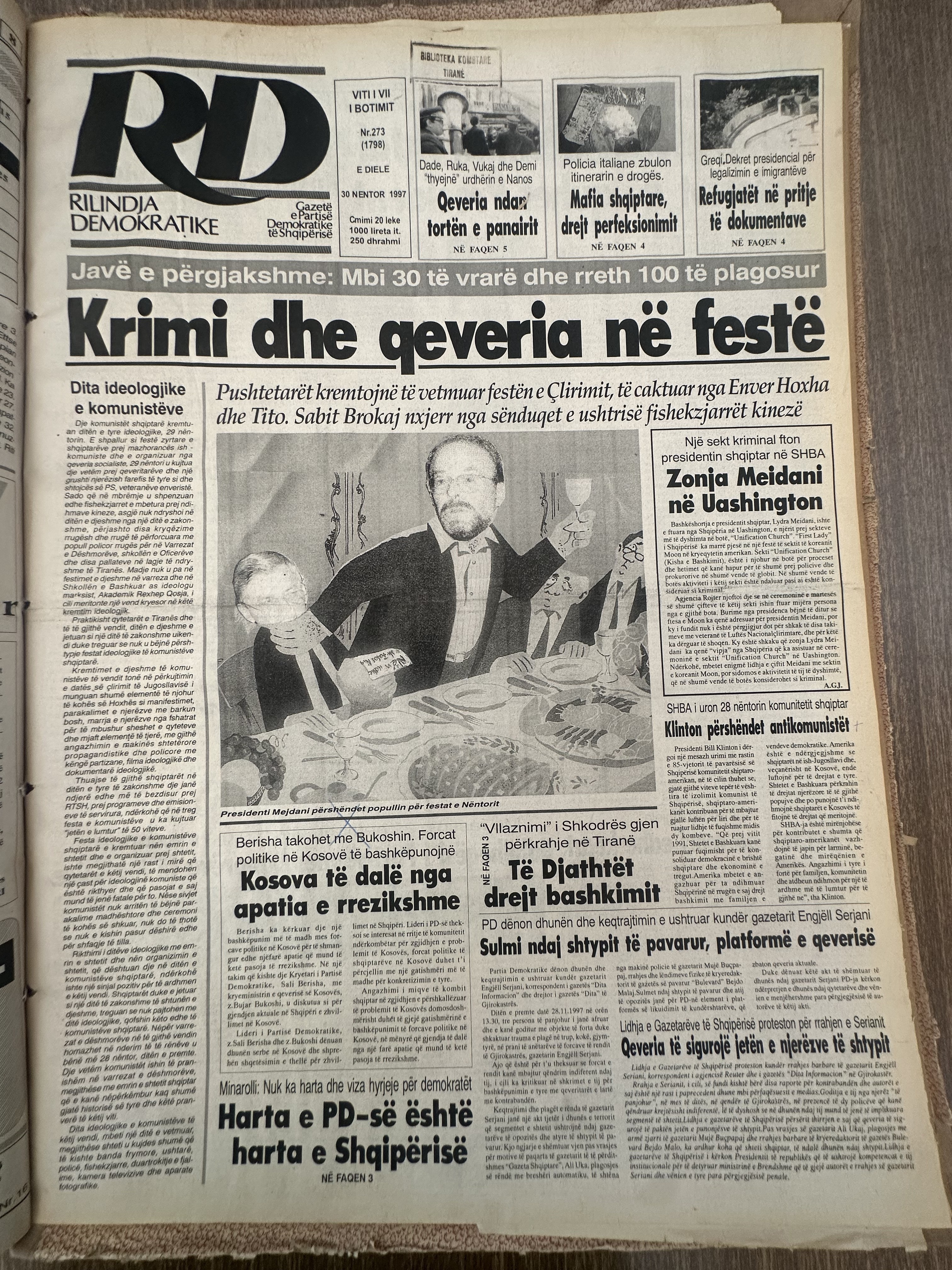 Rilindja Demokratike 1997-11-30