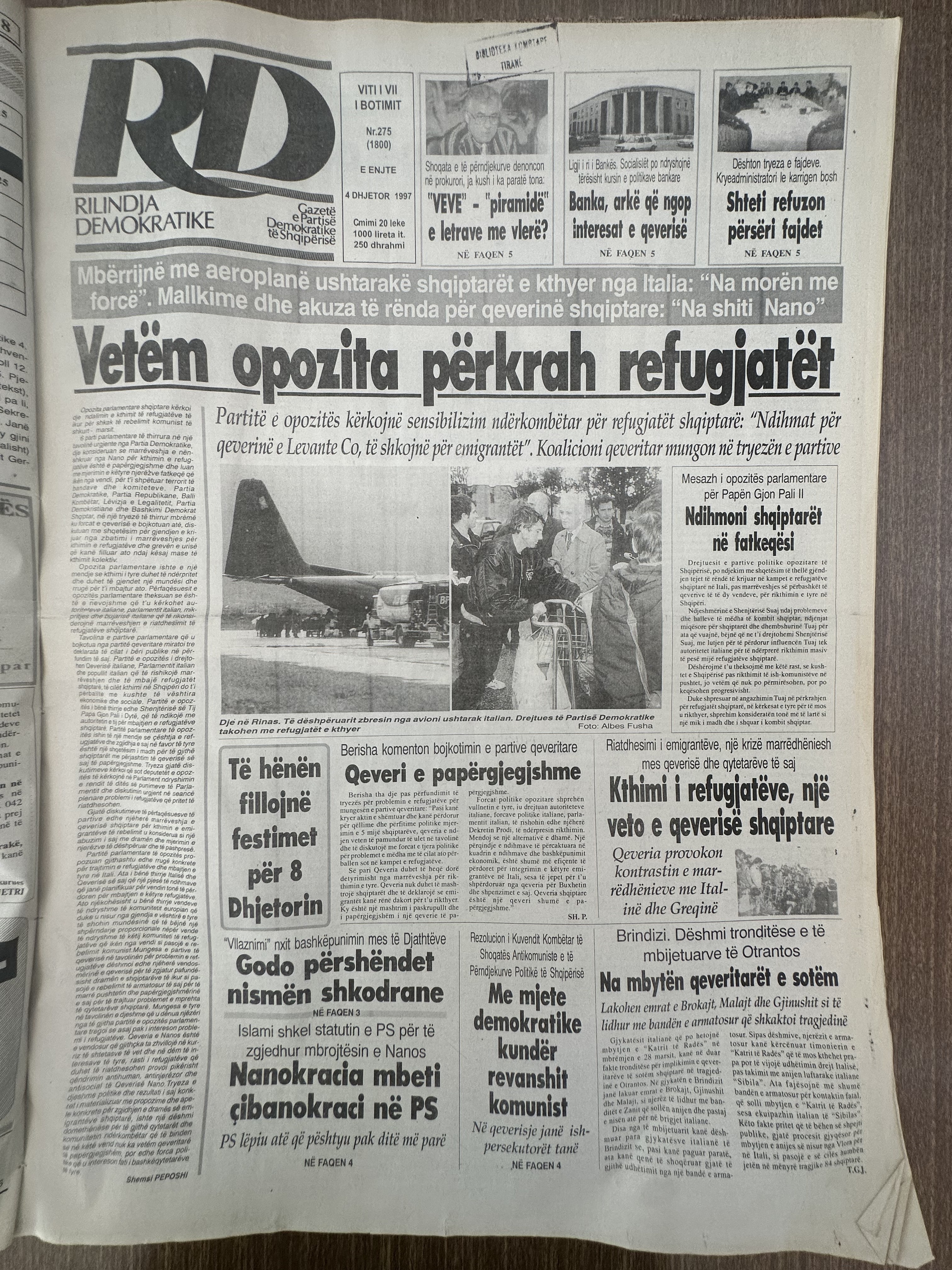 Rilindja Demokratike 1997-12-04