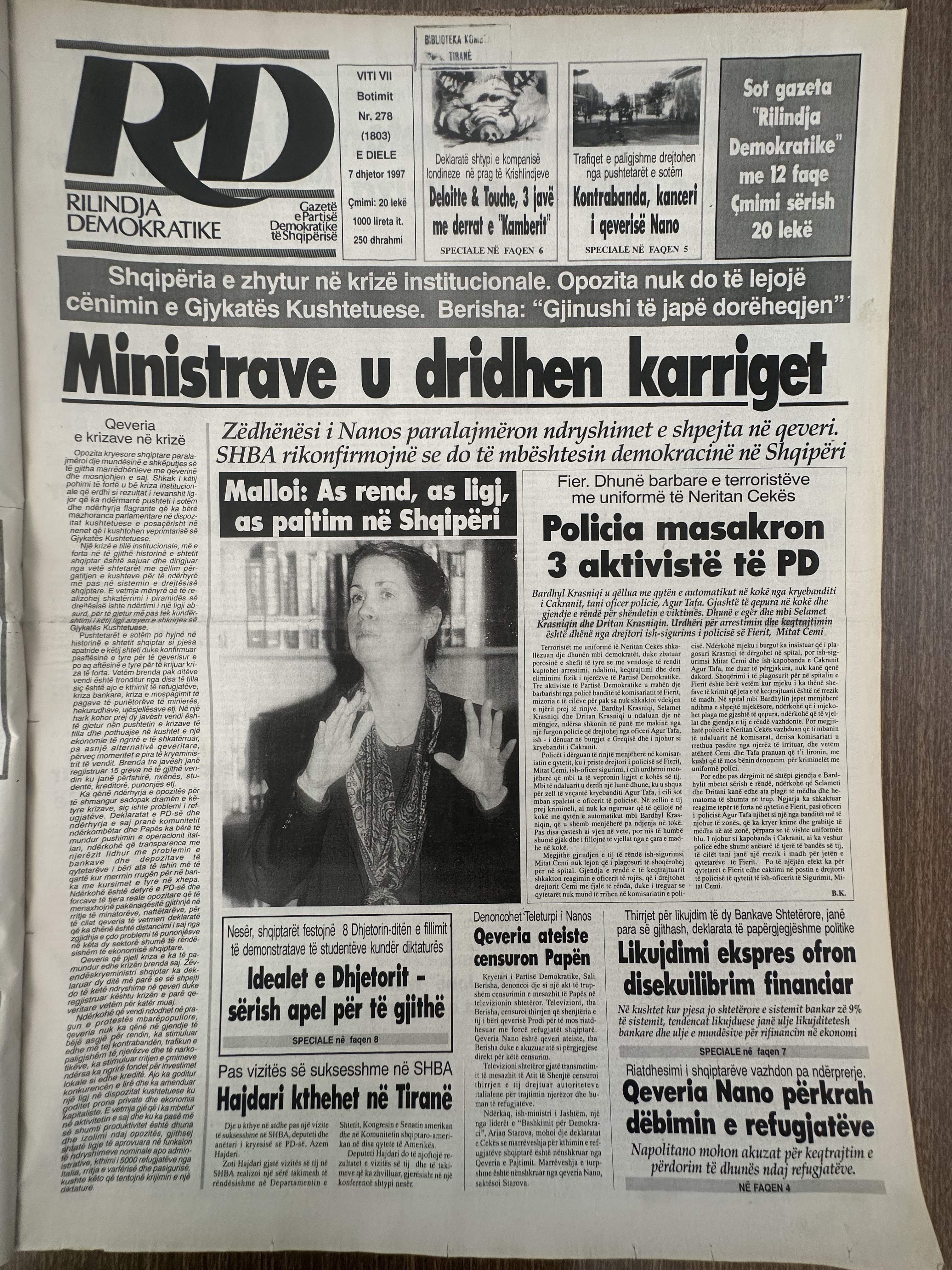 Rilindja Demokratike 1997-12-07
