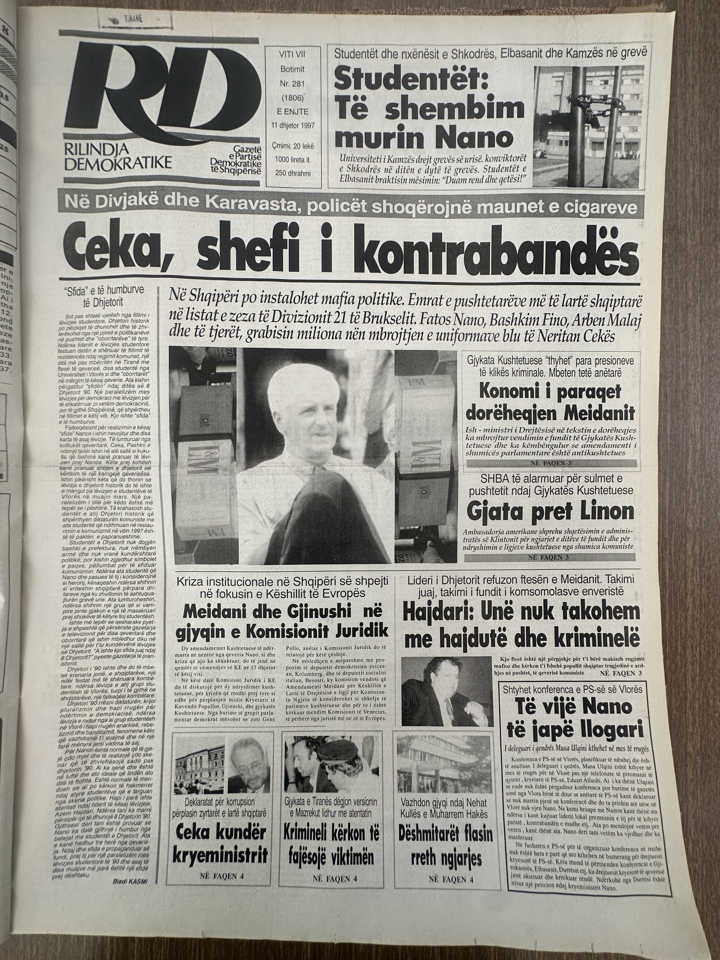 Rilindja Demokratike 1997-12-11