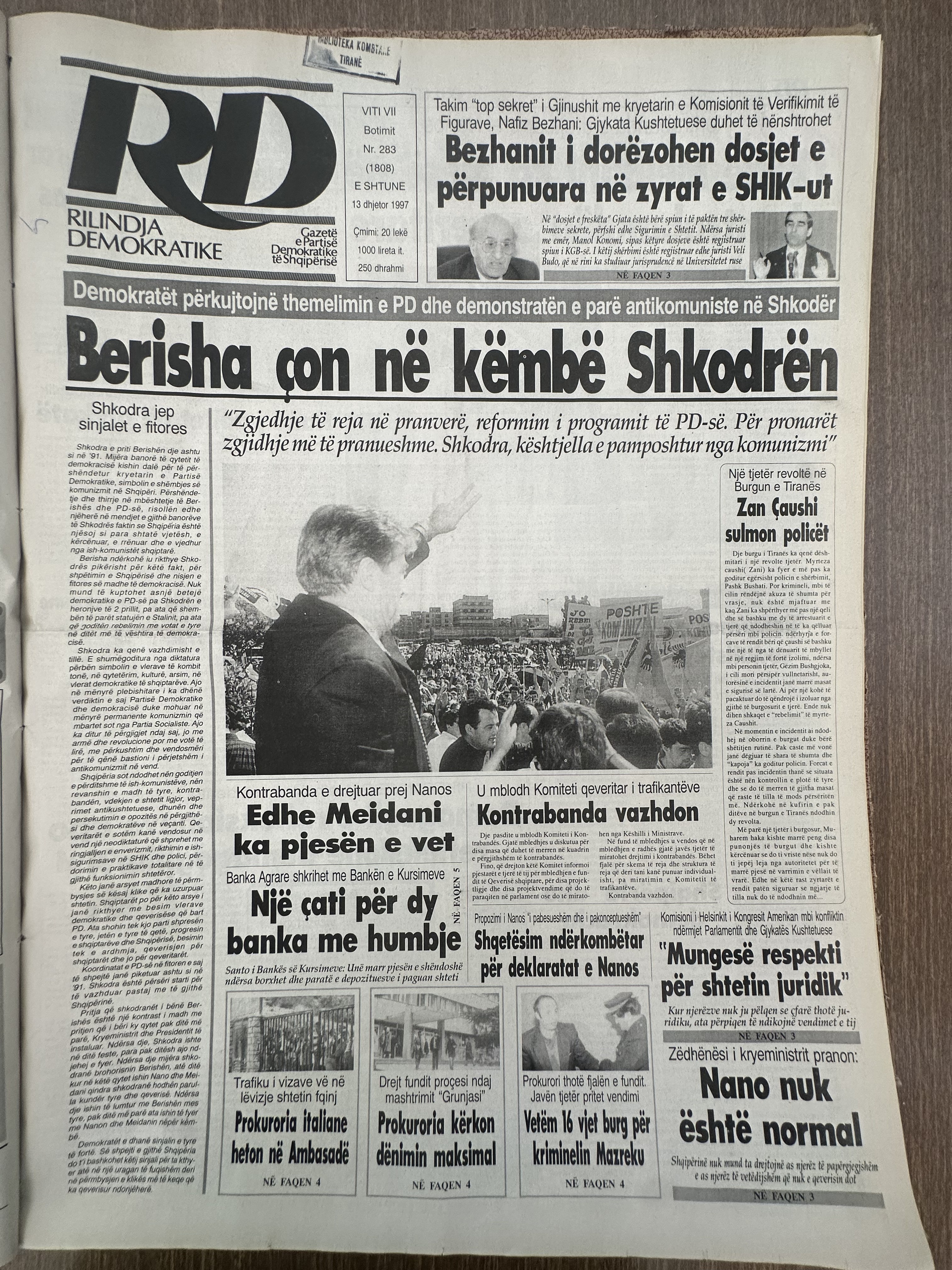 Rilindja Demokratike 1997-12-13