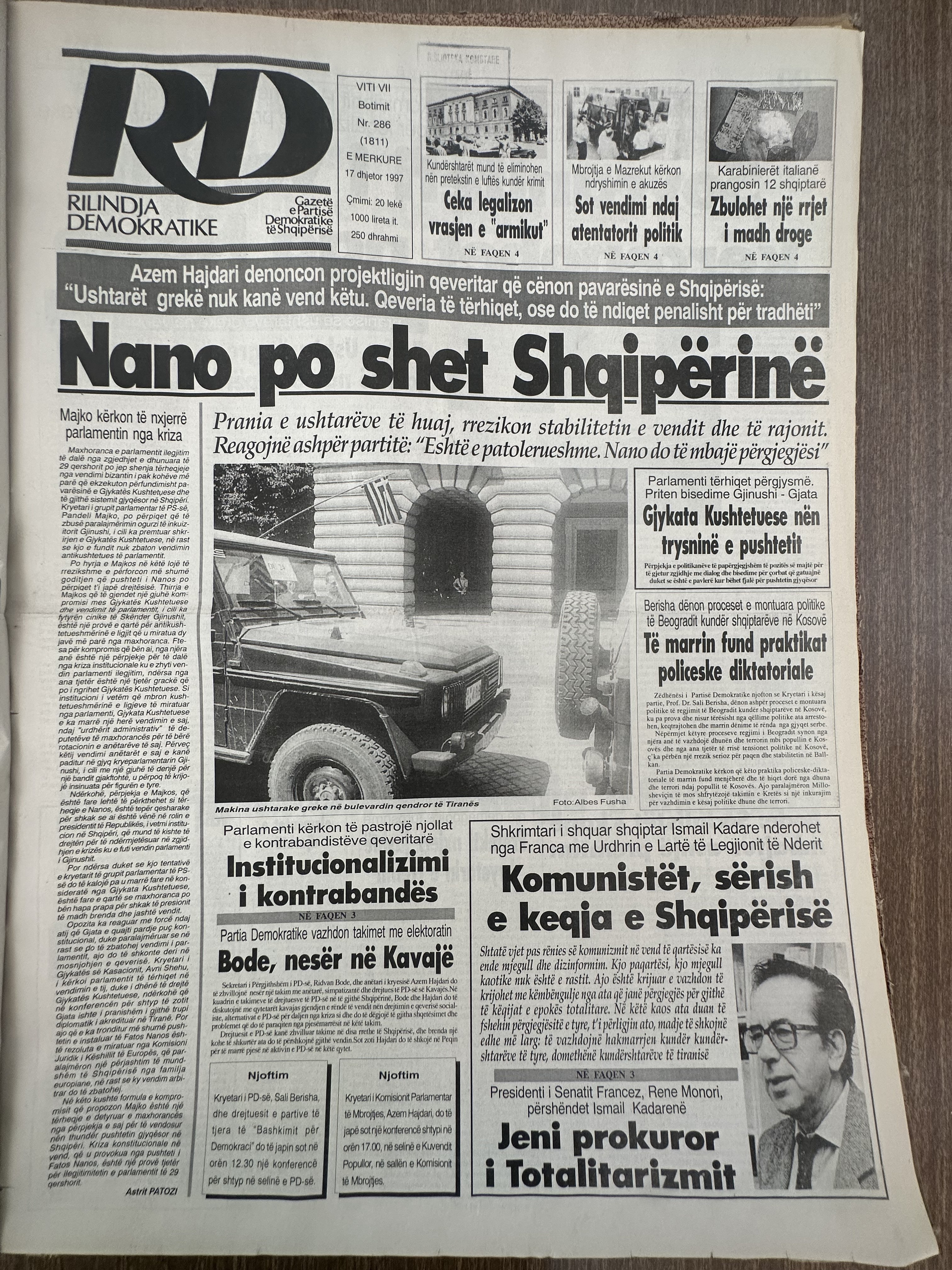 Rilindja Demokratike 1997-12-17